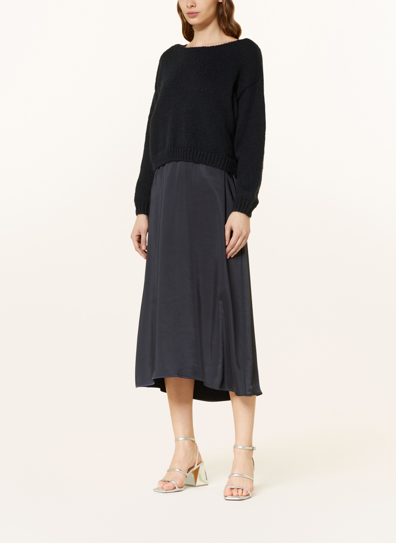 ROBE LÉGÈRE Zestaw: sukienka i sweter, Kolor: GRANATOWY (Obrazek 3)