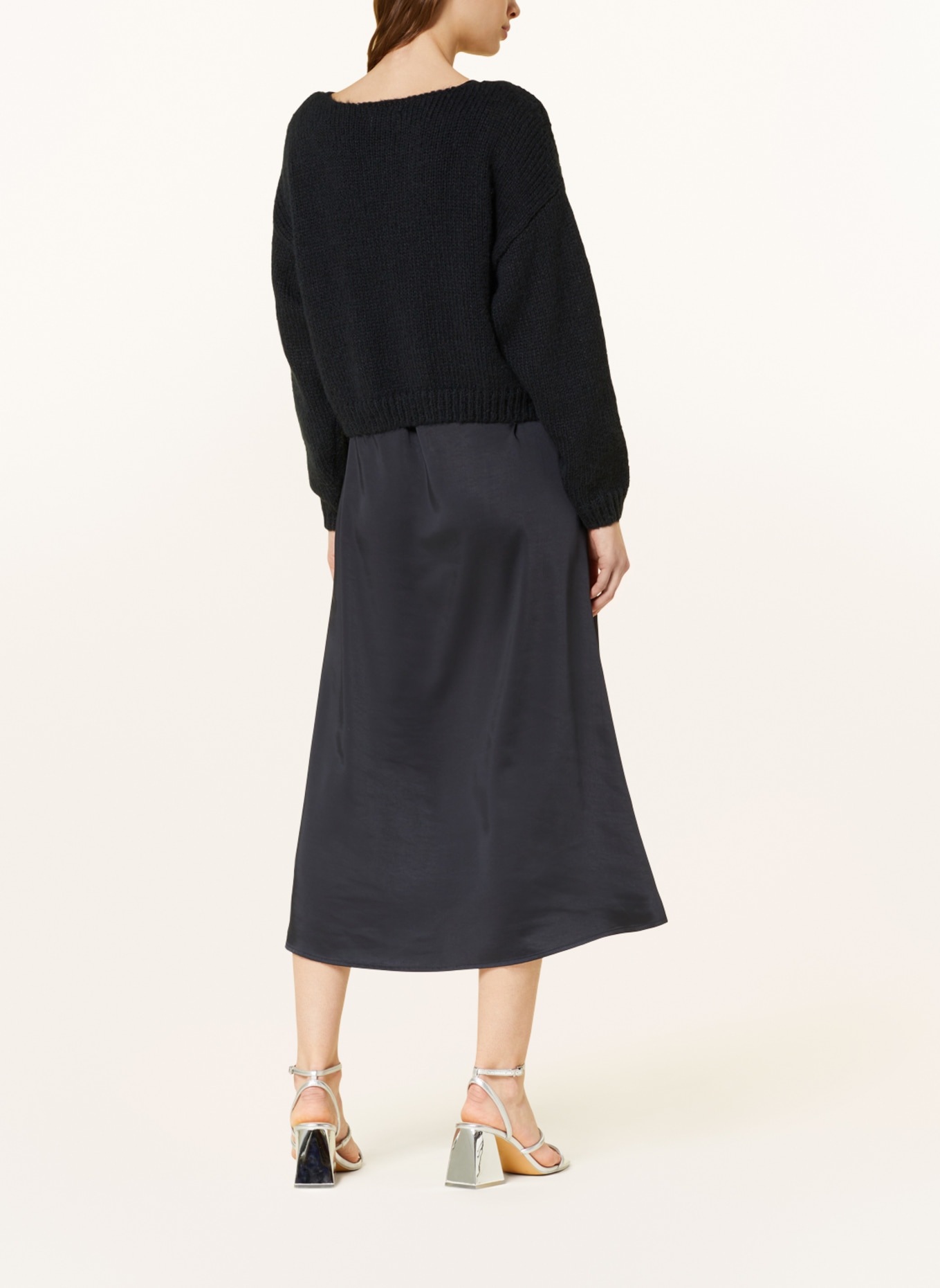 ROBE LÉGÈRE Zestaw: sukienka i sweter, Kolor: GRANATOWY (Obrazek 4)