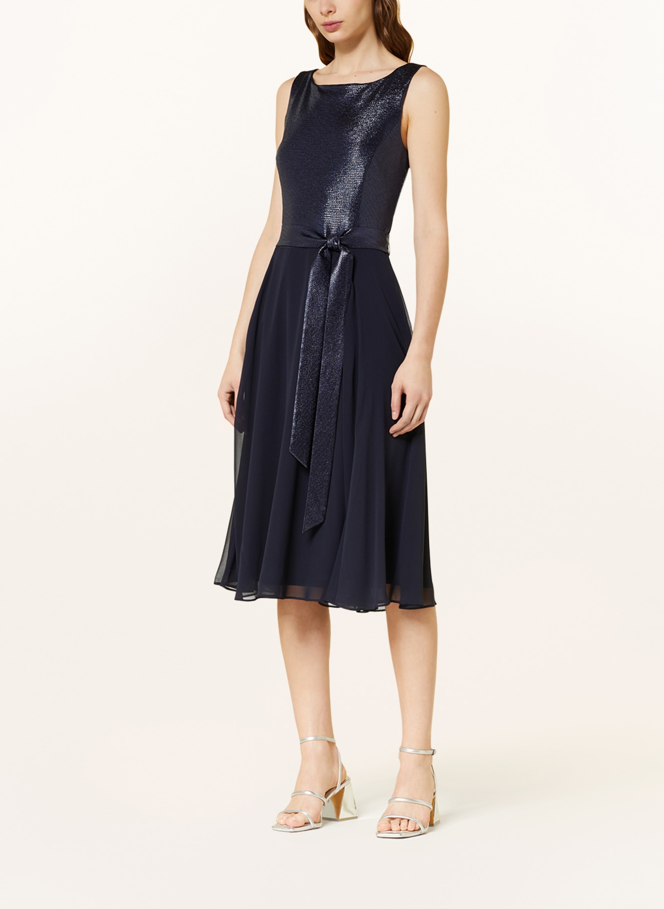 Vera Mont Cocktail dress in mixed materials, Color: DARK BLUE (Image 2)