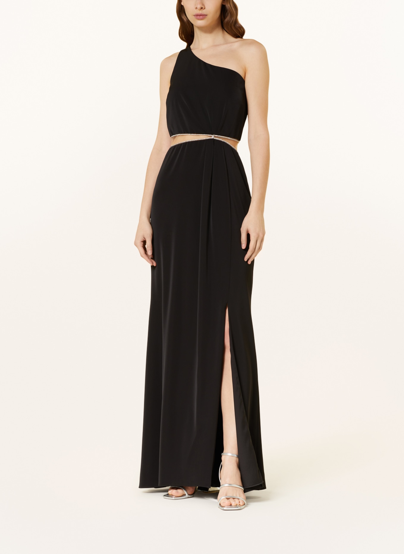 VM Vera Mont One-shoulder dress, Color: BLACK (Image 2)
