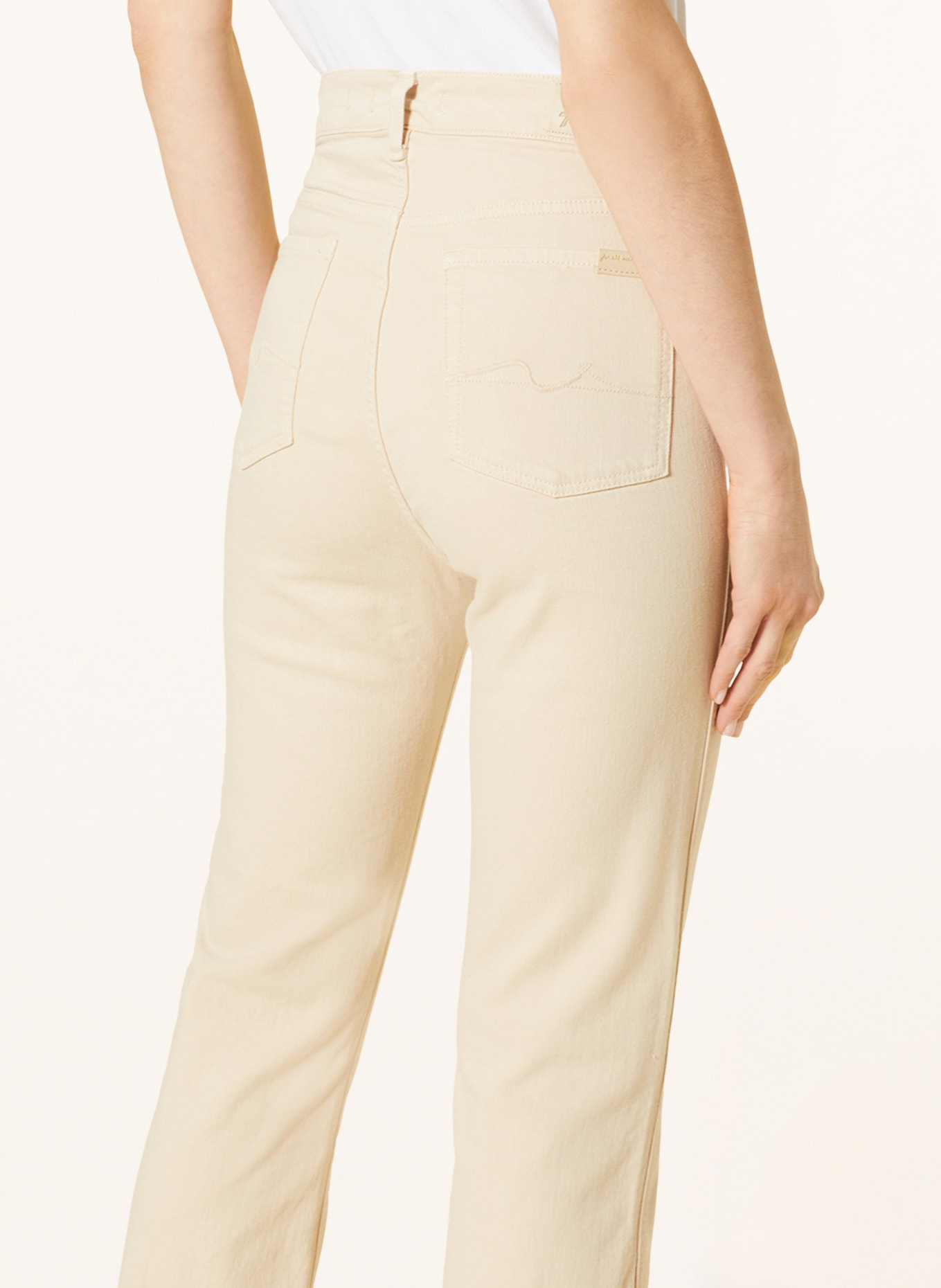 7 for all mankind Jeans, Color: CREAM (Image 5)