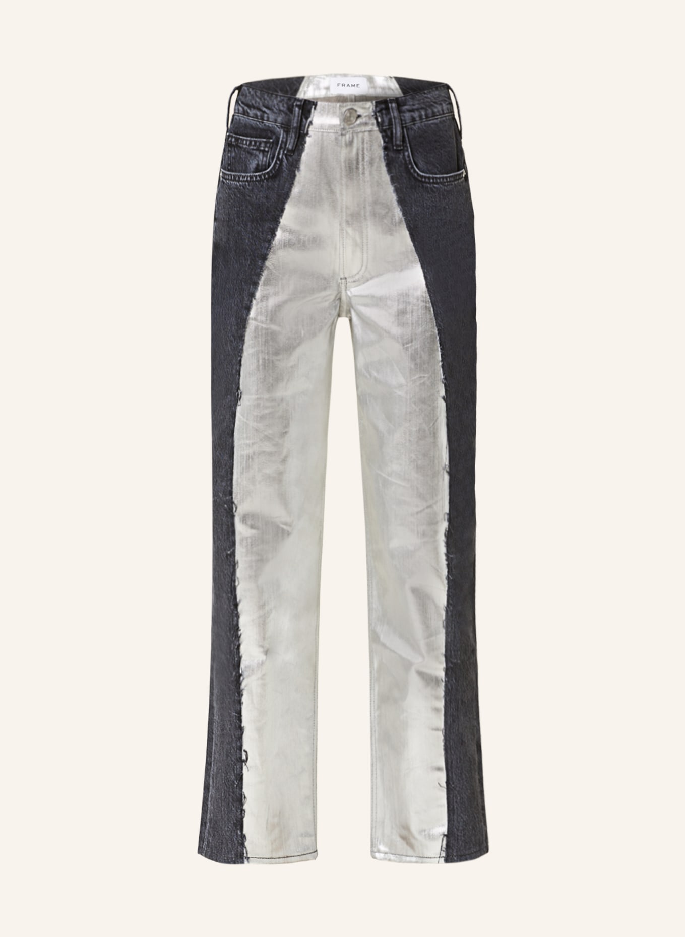FRAME Straight Jeans, Farbe: ORSC ORBITAL/SILVER CHROME (Bild 1)