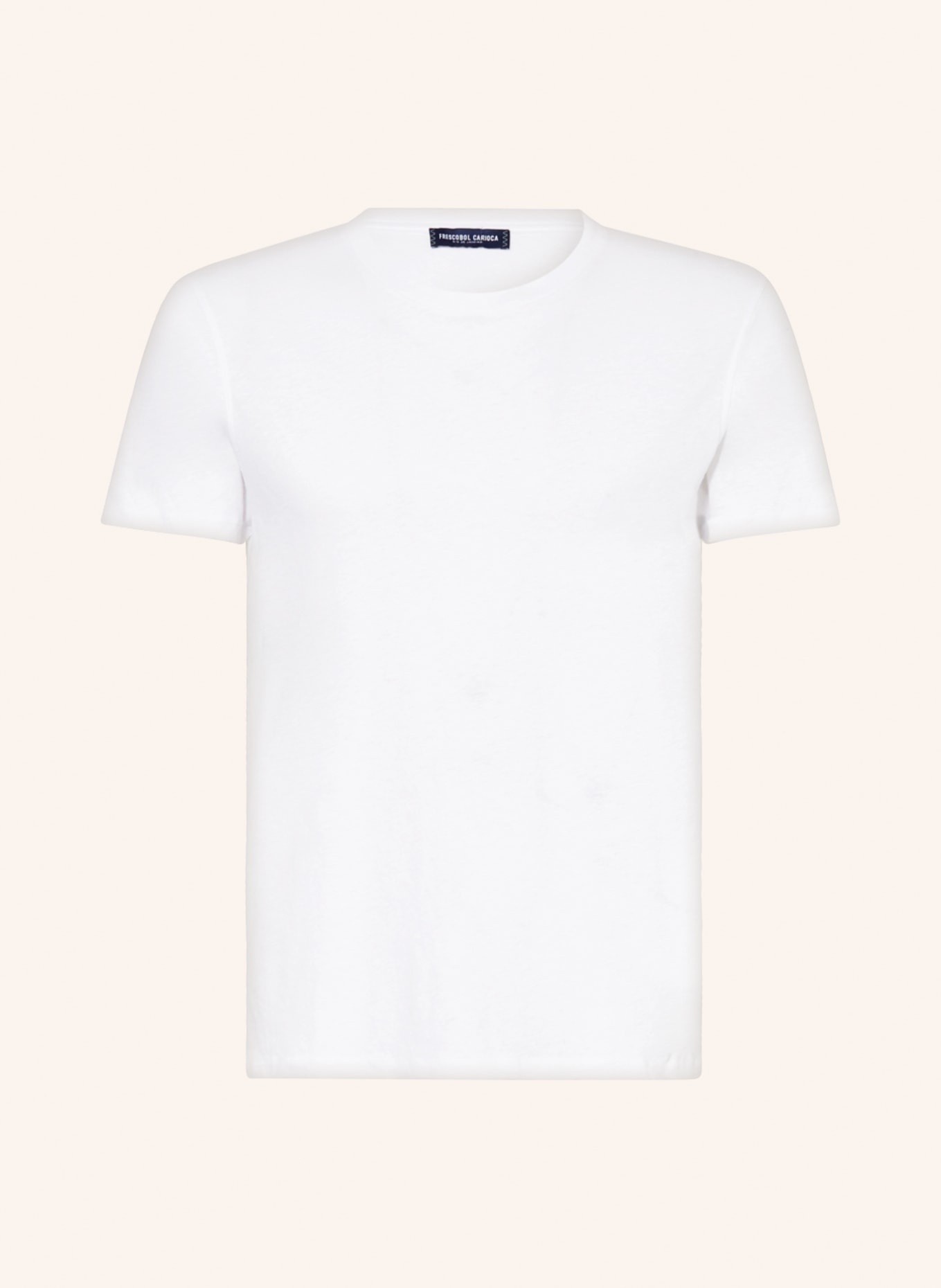 FRESCOBOL CARIOCA T-shirt with linen, Color: WHITE (Image 1)