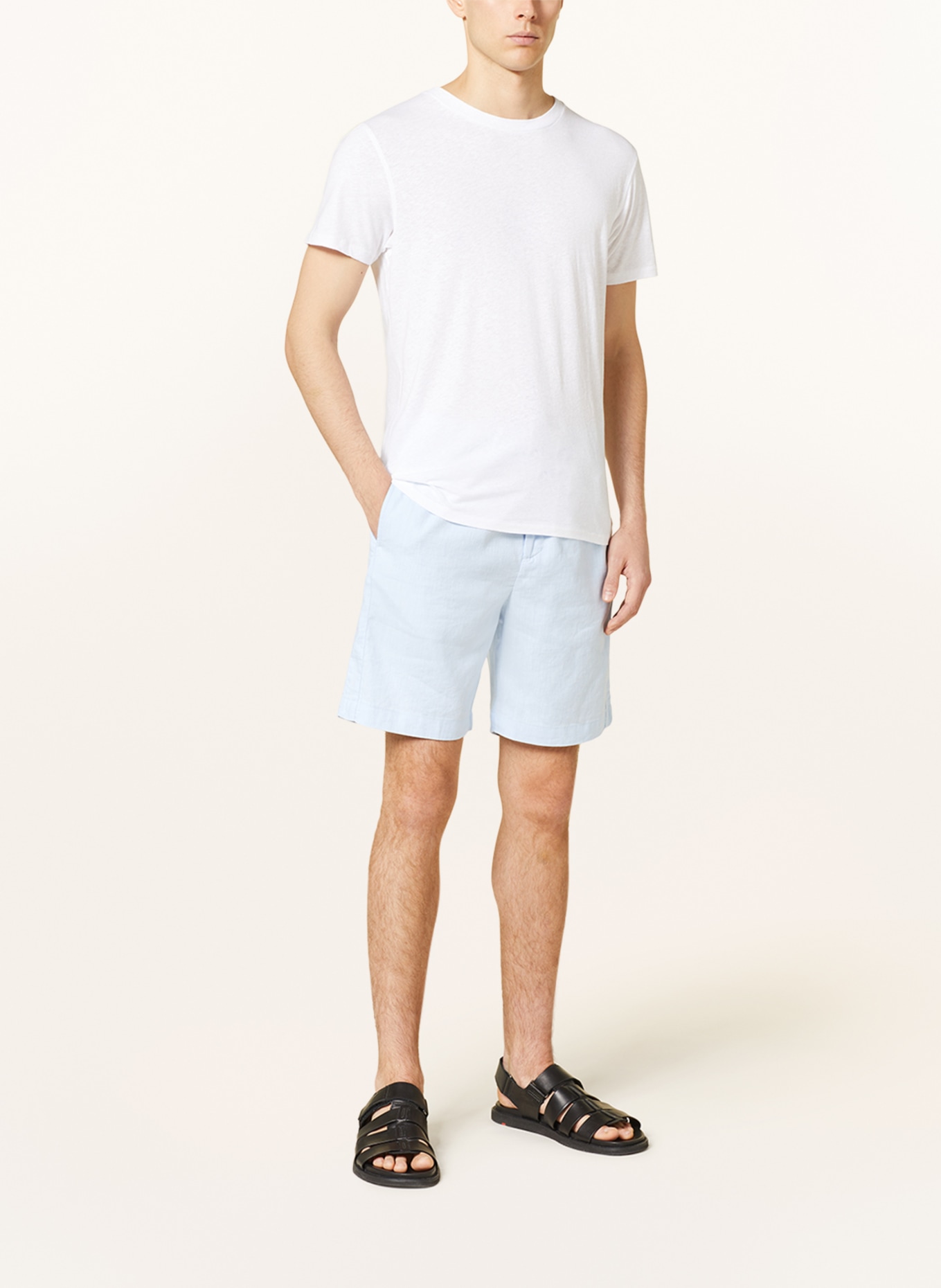 FRESCOBOL CARIOCA T-shirt with linen, Color: WHITE (Image 2)