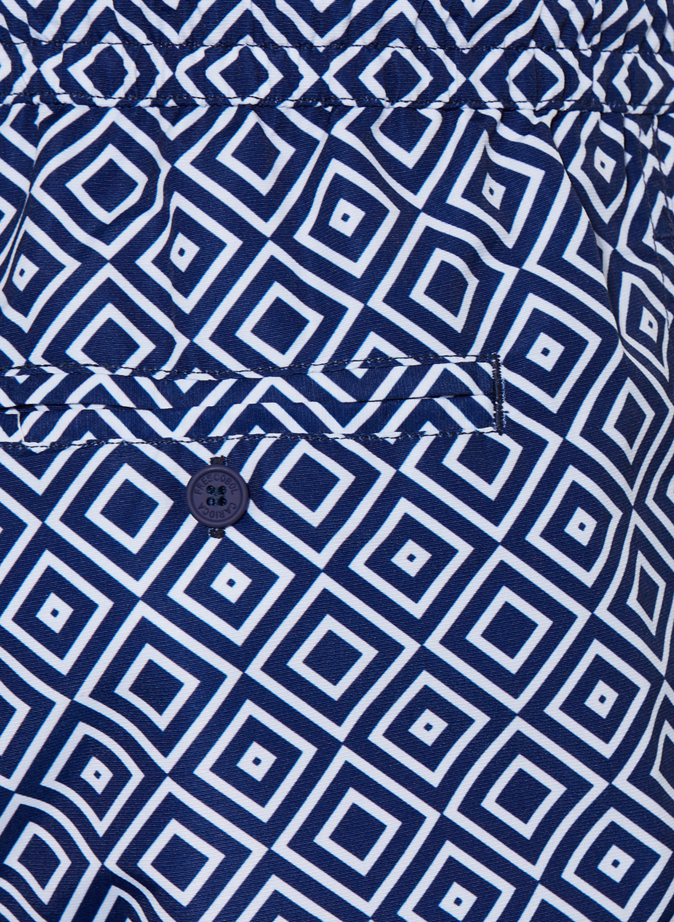 Frescobol Carioca Badehose mit Allover-Muster (blau) online kaufen