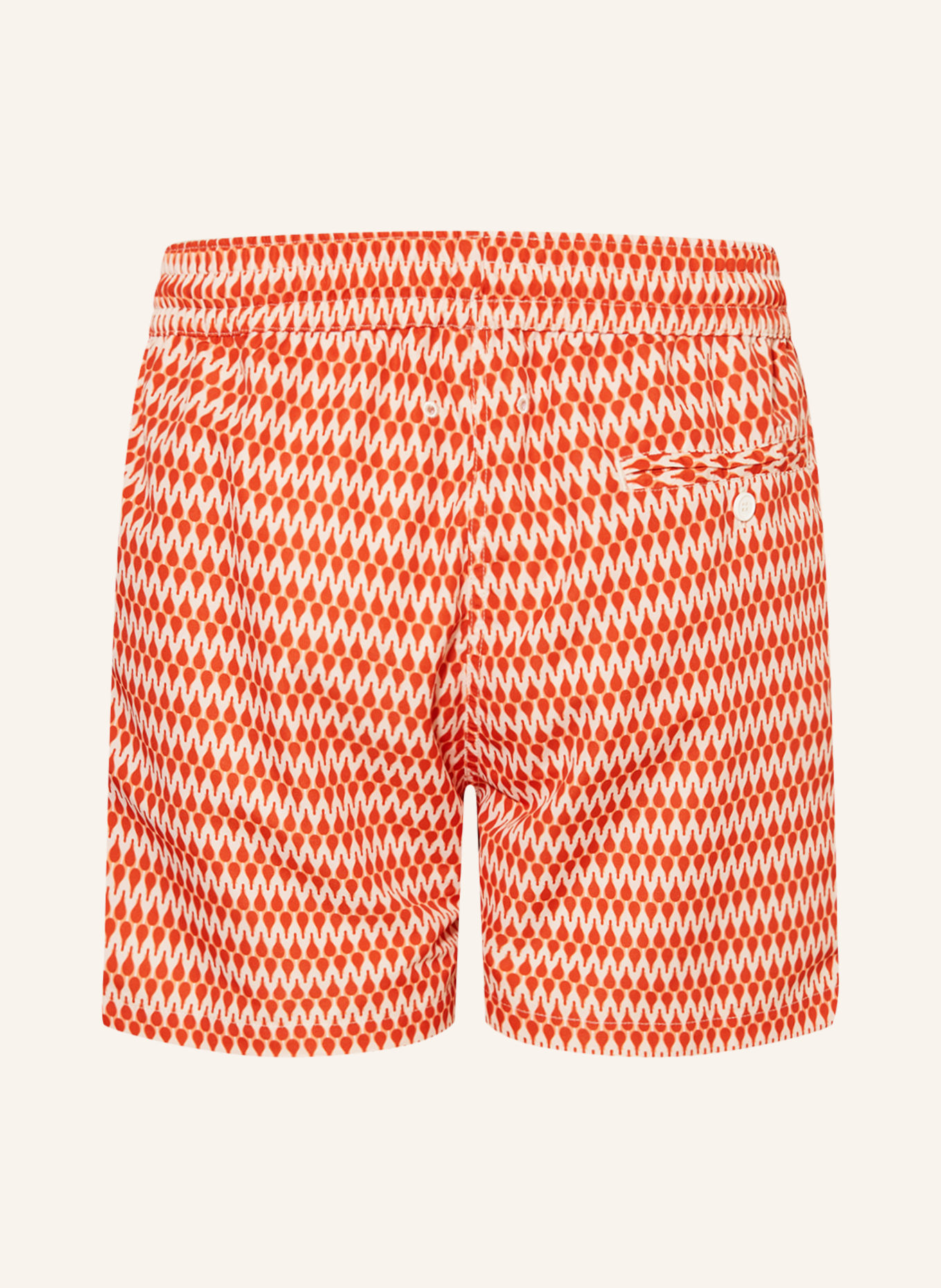 FRESCOBOL CARIOCA Swim shorts RAQUETTE, Color: RED/ ECRU (Image 2)