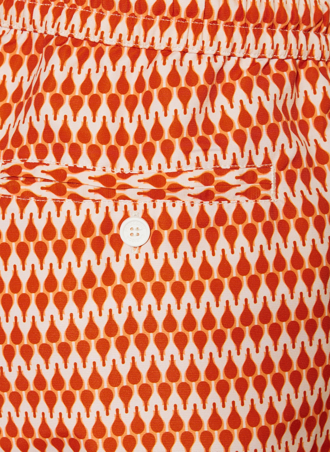 FRESCOBOL CARIOCA Swim shorts RAQUETTE, Color: RED/ ECRU (Image 3)