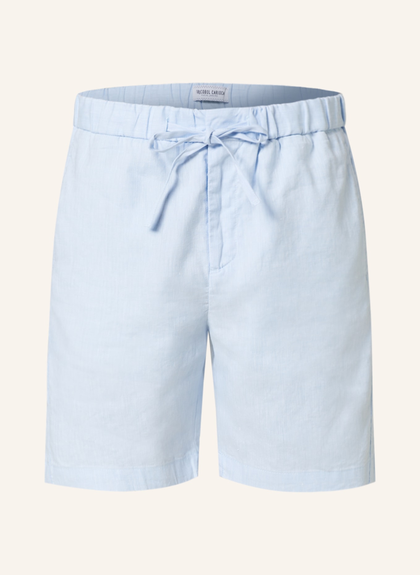 FRESCOBOL CARIOCA Shorts with linen, Color: LIGHT BLUE(Image null)