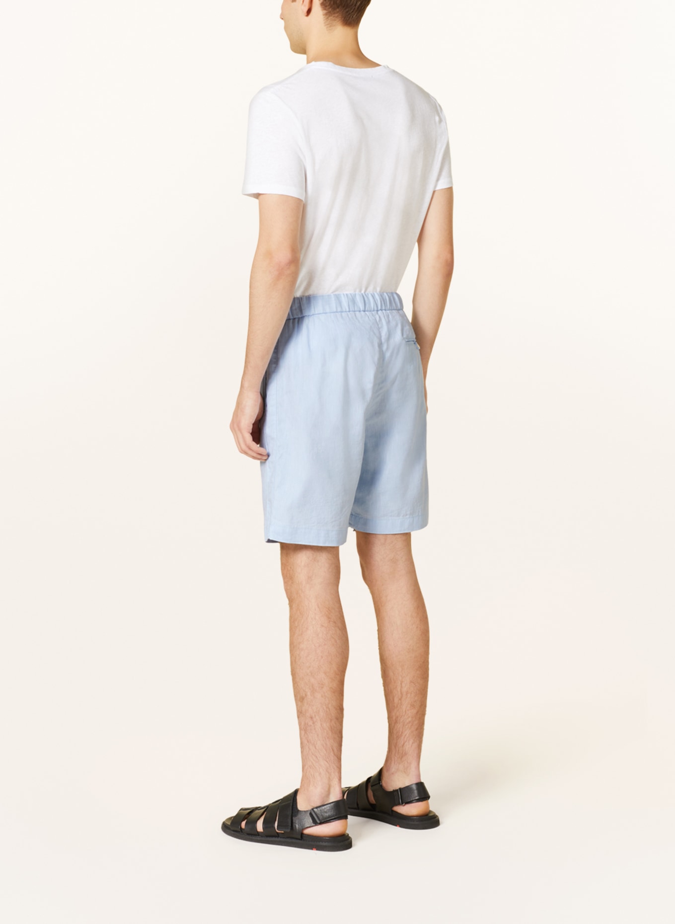 FRESCOBOL CARIOCA Shorts with linen, Color: LIGHT BLUE (Image 3)