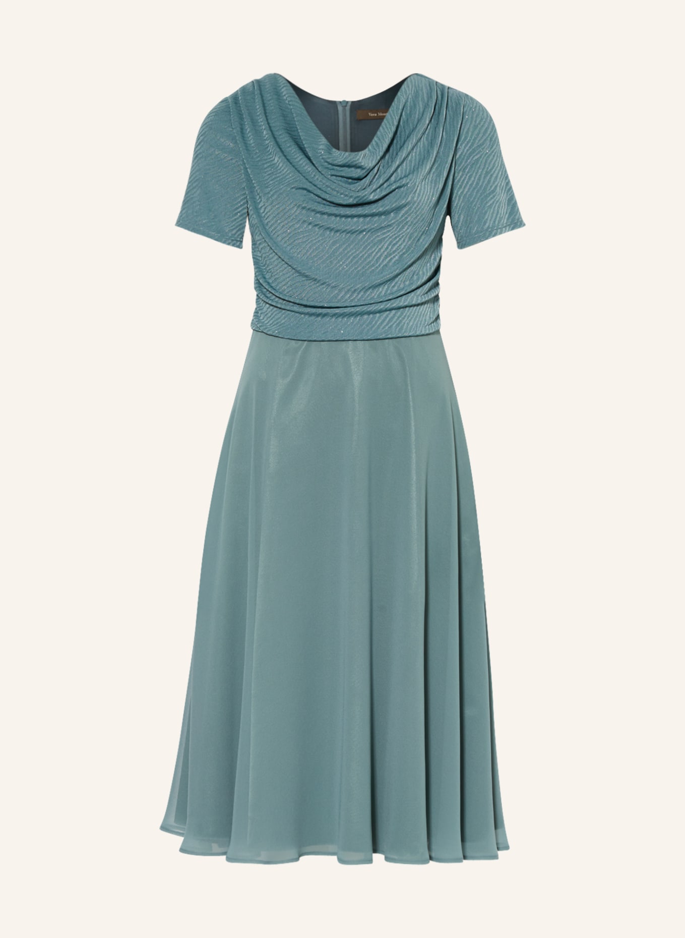 Vera Mont Cocktail dress with glitter thread, Color: TEAL (Image 1)