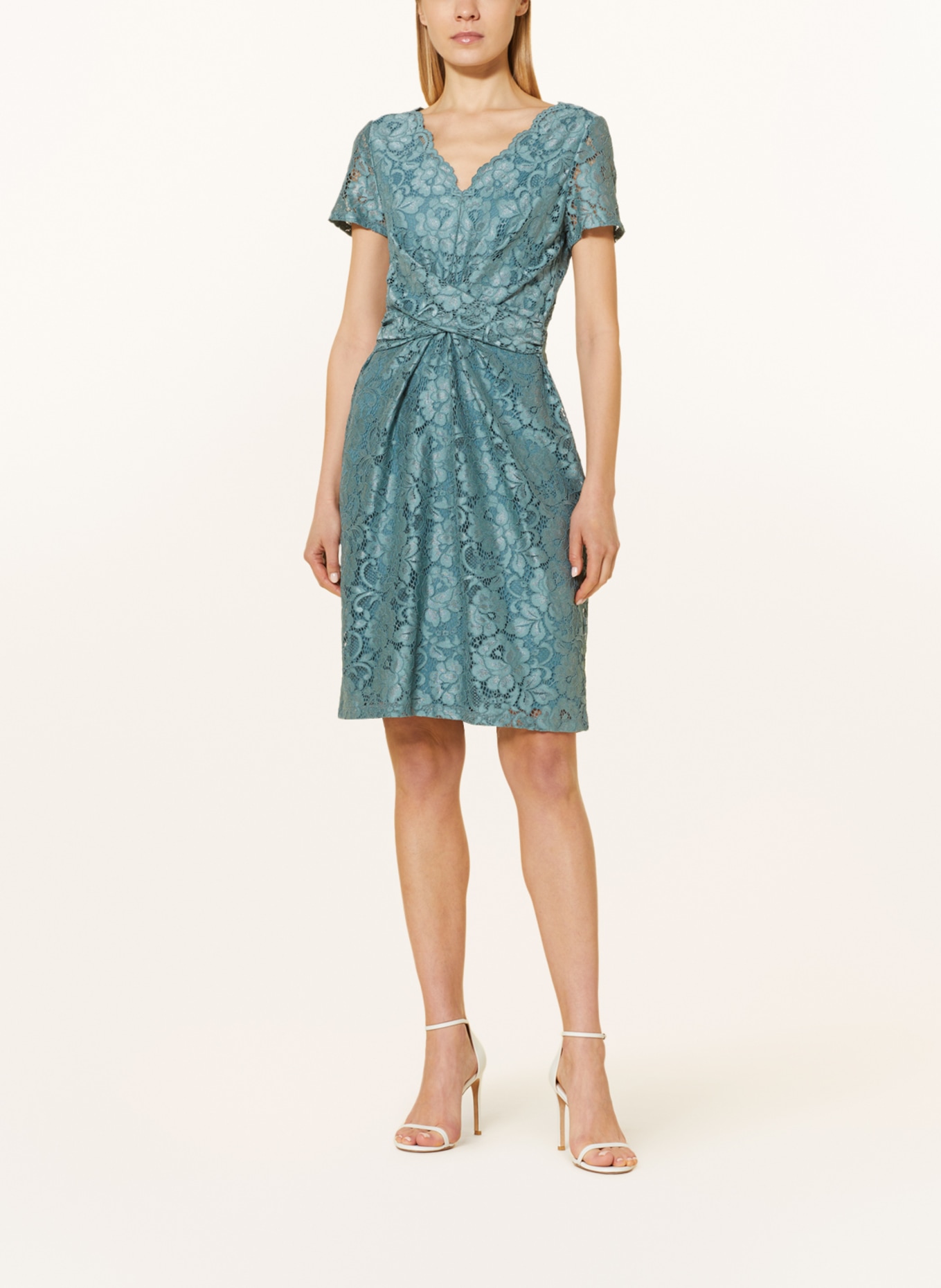Vera Mont Cocktail dress made of lace, Color: TEAL (Image 2)