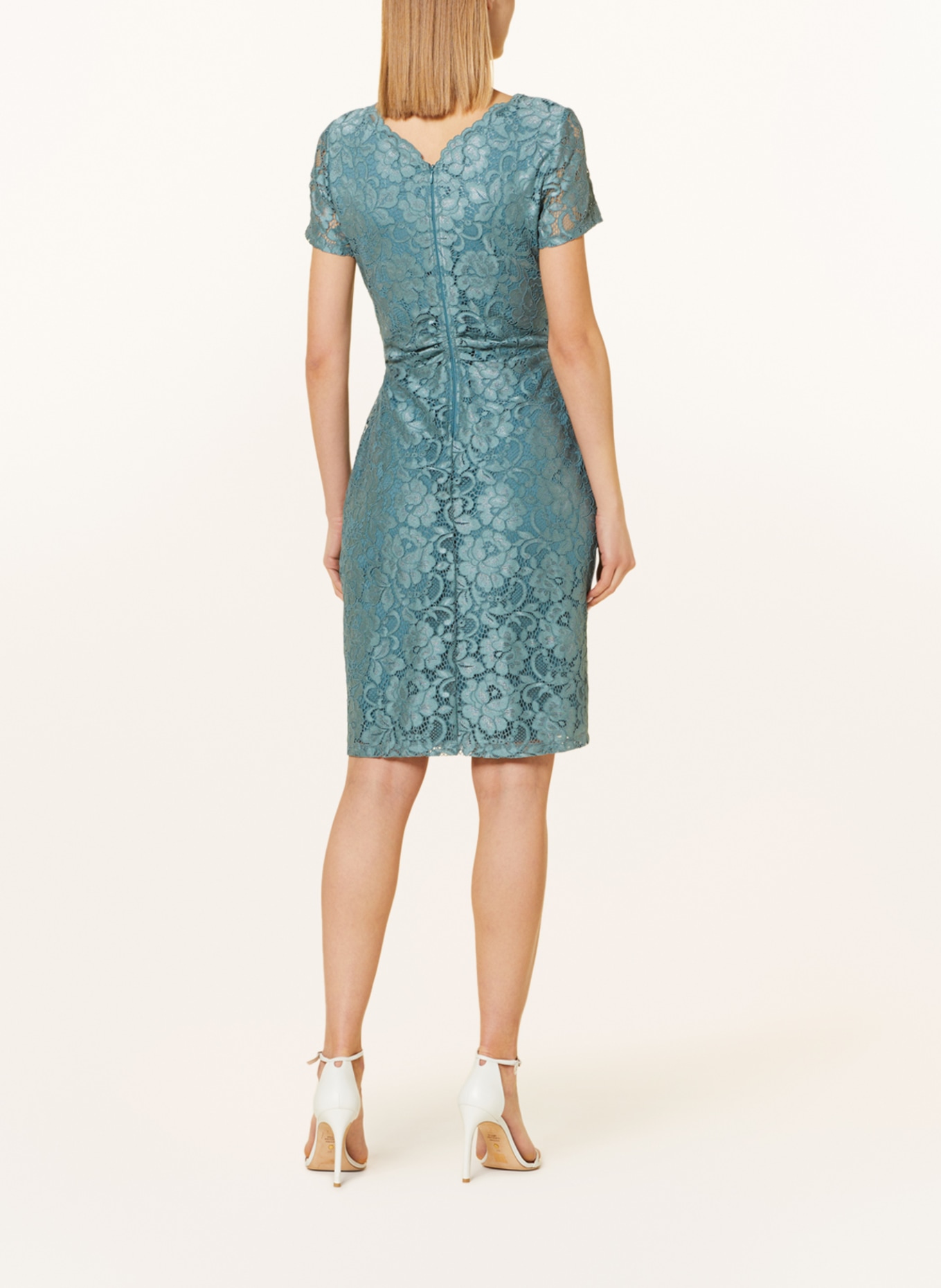 Vera Mont Cocktail dress made of lace, Color: TEAL (Image 3)