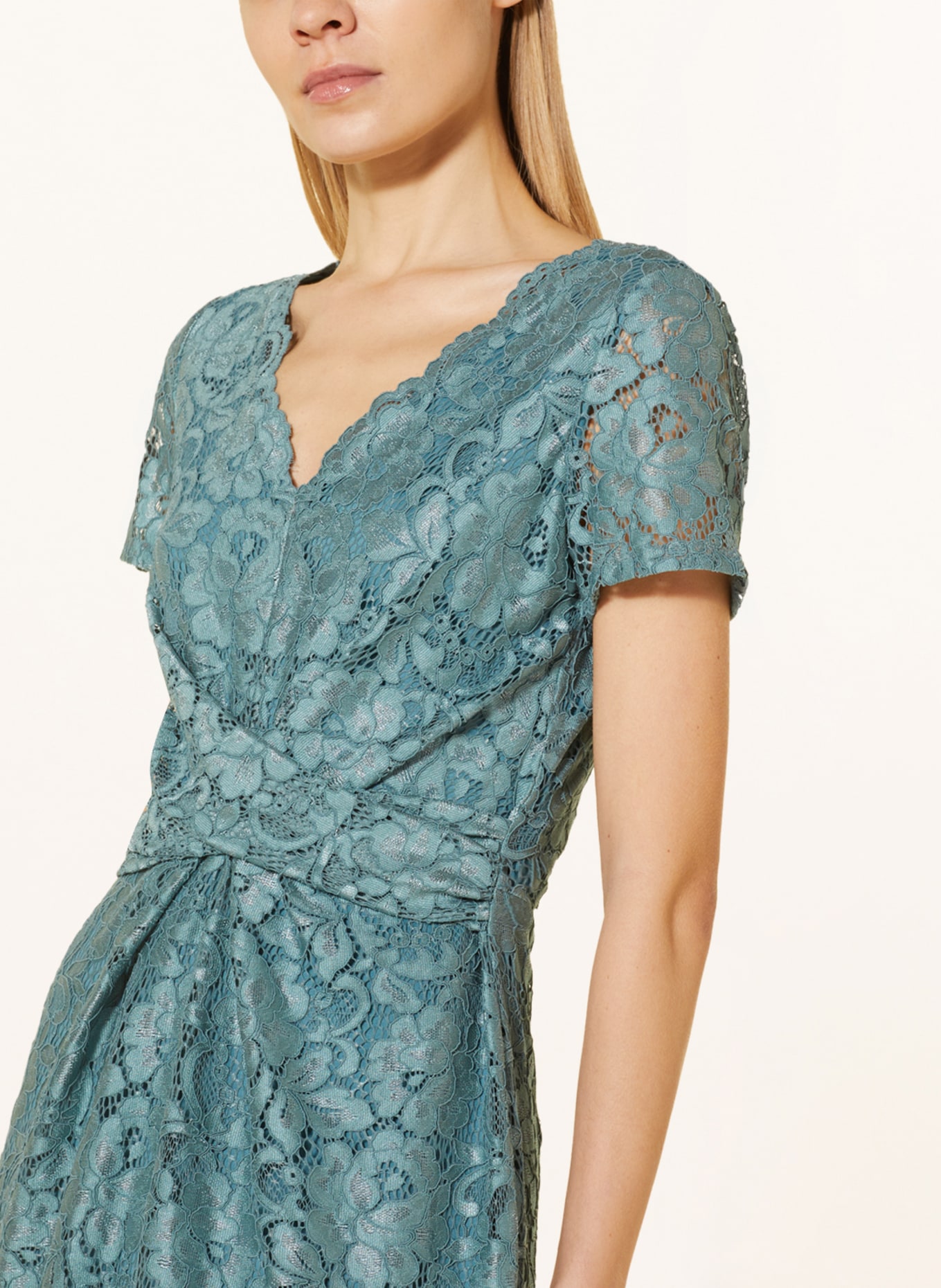 Vera Mont Cocktail dress made of lace, Color: TEAL (Image 4)