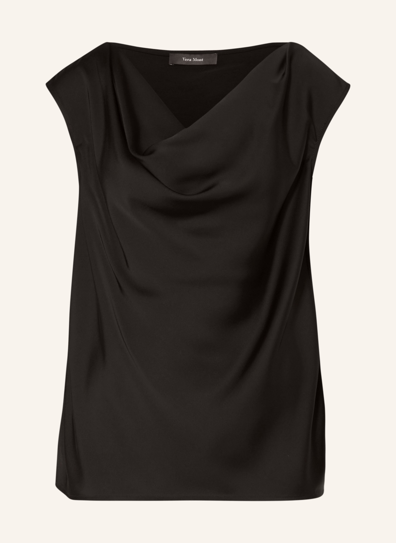 Vera Mont Blouse top in mixed materials, Color: BLACK (Image 1)