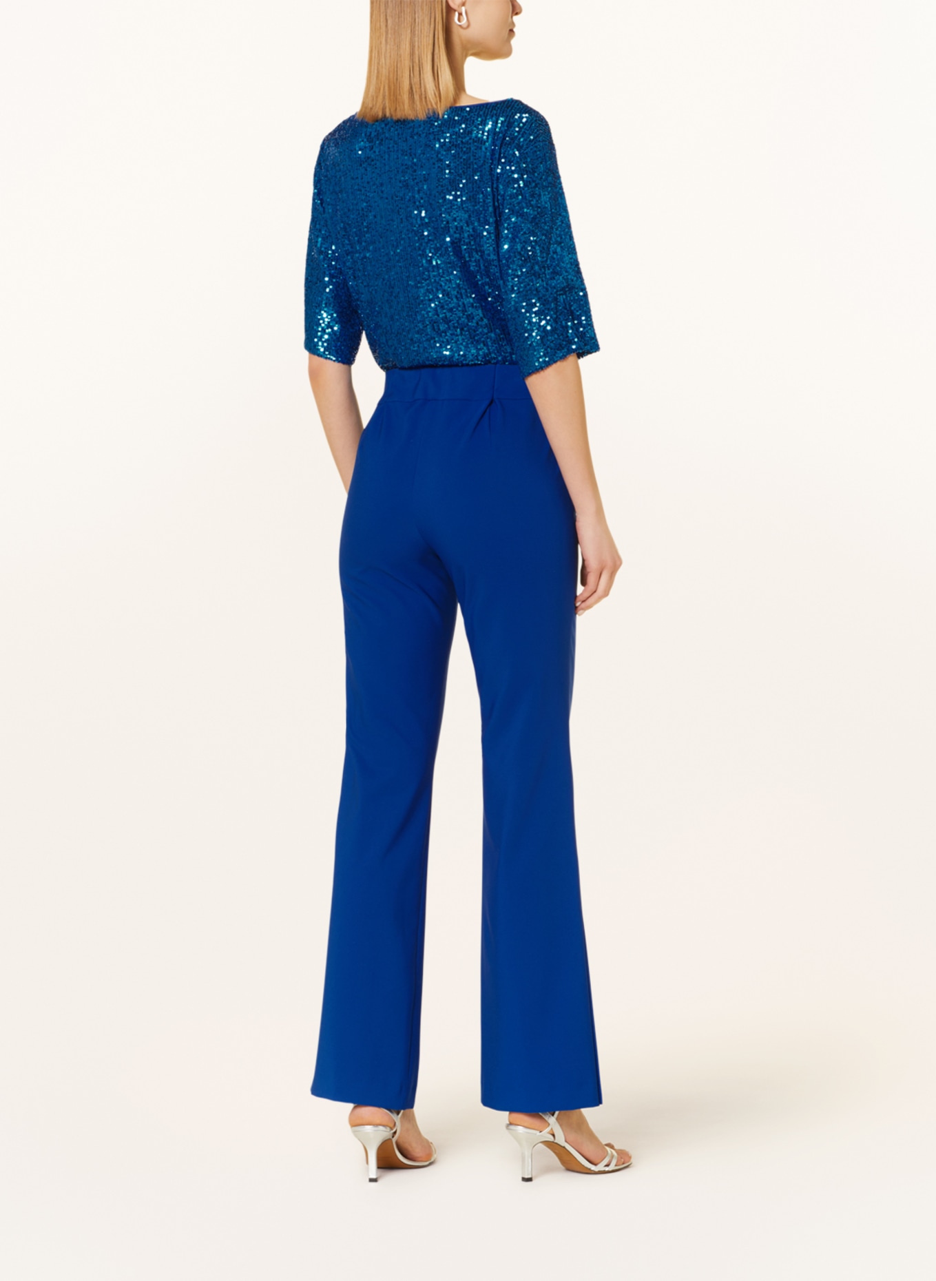 Vera Mont Wide leg trousers, Color: BLUE (Image 3)