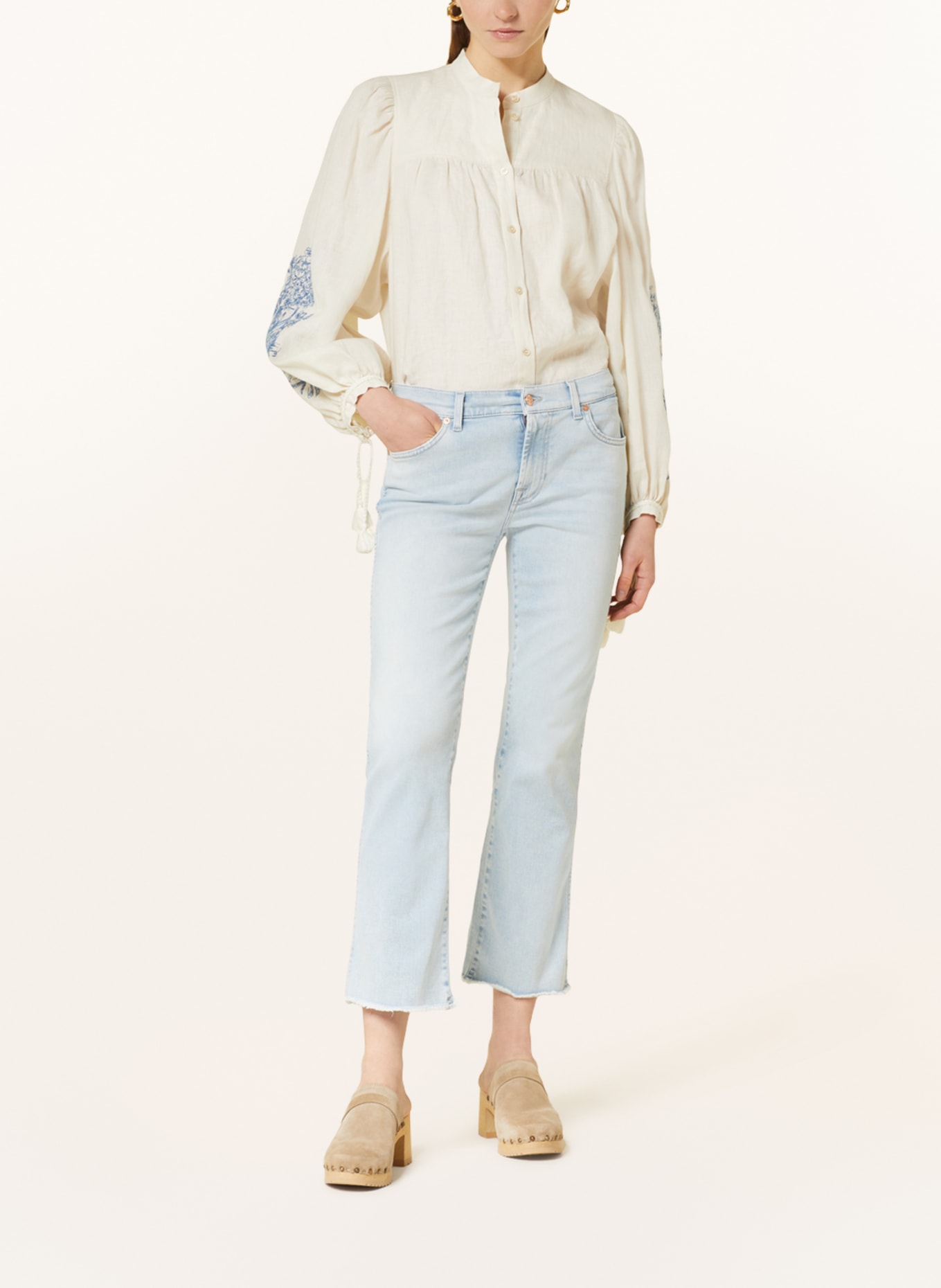 7 for all mankind 7/8-Jeans, Farbe: HF LIGHT BLUE (Bild 2)