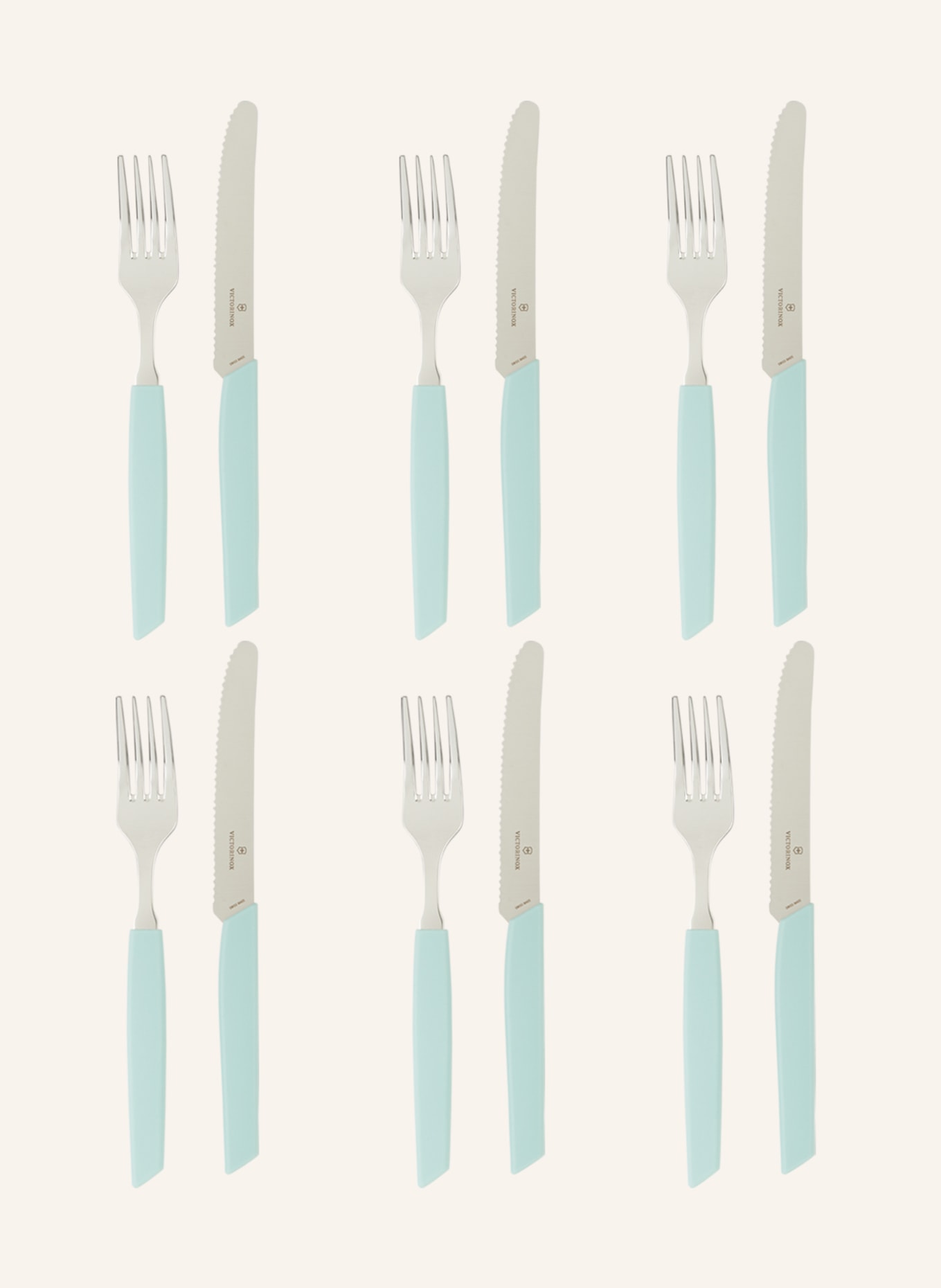VICTORINOX 12-piece Cutlery set SWISS MODERN, Color: MINT (Image 1)