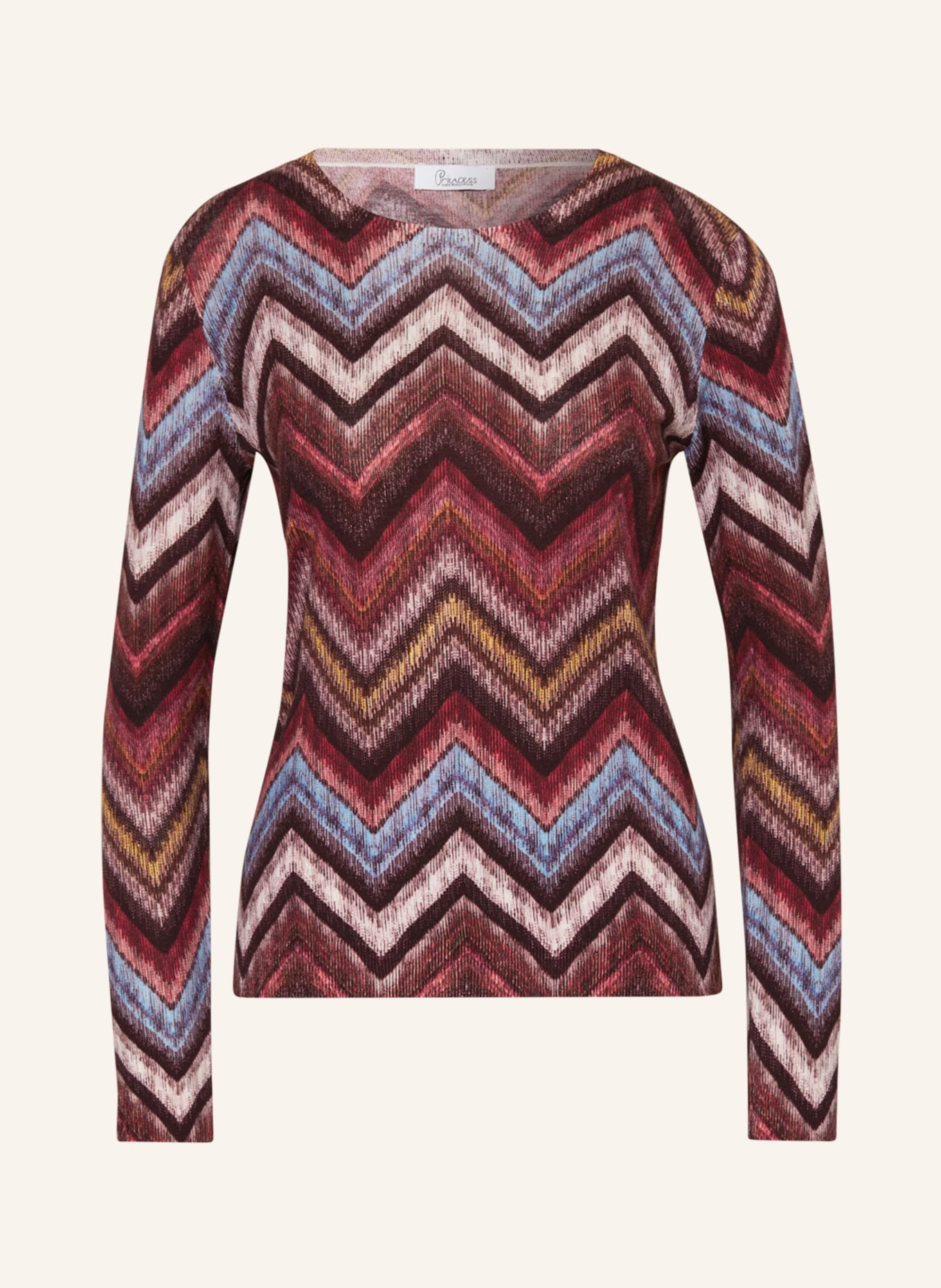 Princess GOES HOLLYWOOD Sweater, Color: DARK RED/ BLUE GRAY/ LIGHT PINK (Image 1)