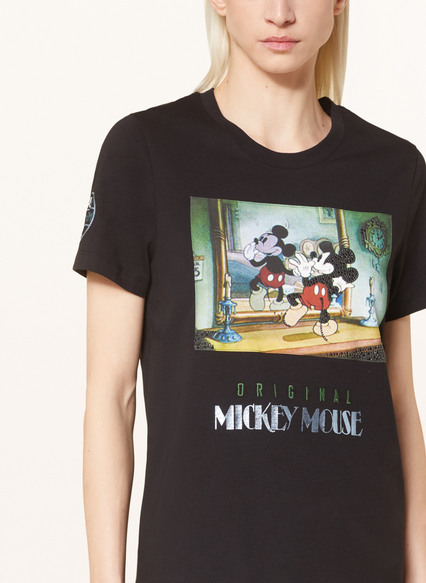 Frogbox Sweatshirt mit Mickey Mouse, Mit Rundhalsausschnitt