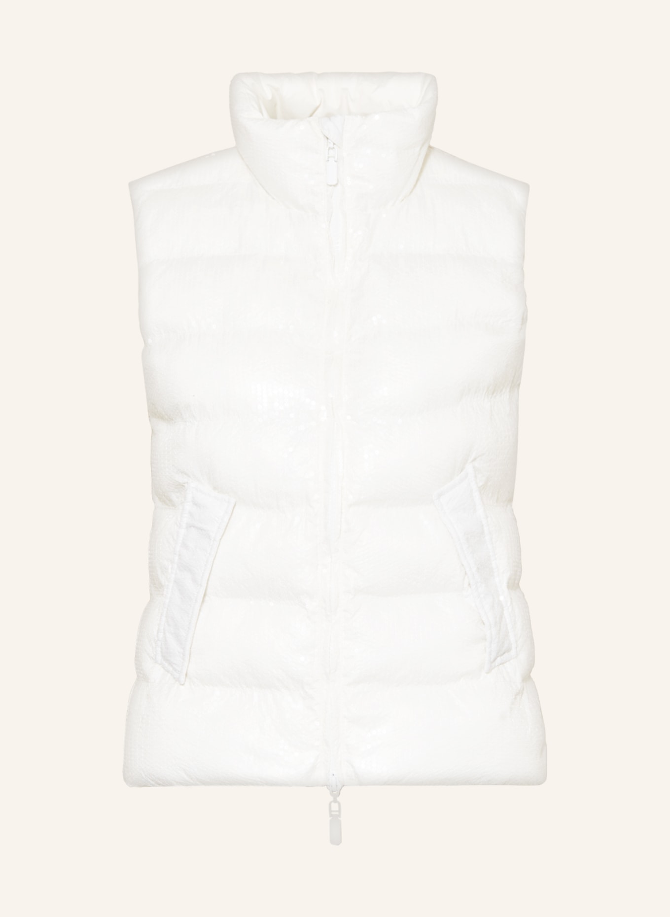 Princess GOES HOLLYWOOD Quilted vest with sequins, Color: WHITE (Image 1)