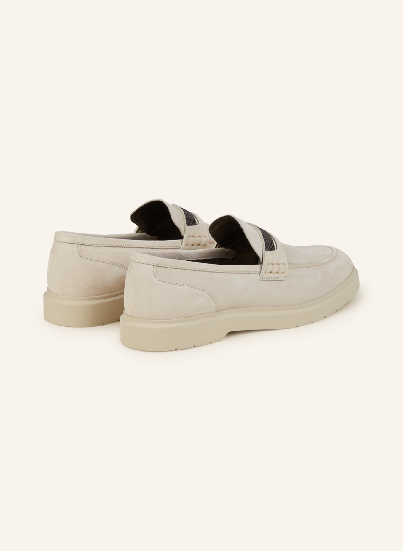 BRUNELLO CUCINELLI Penny loafers, Color: CREAM (Image 2)