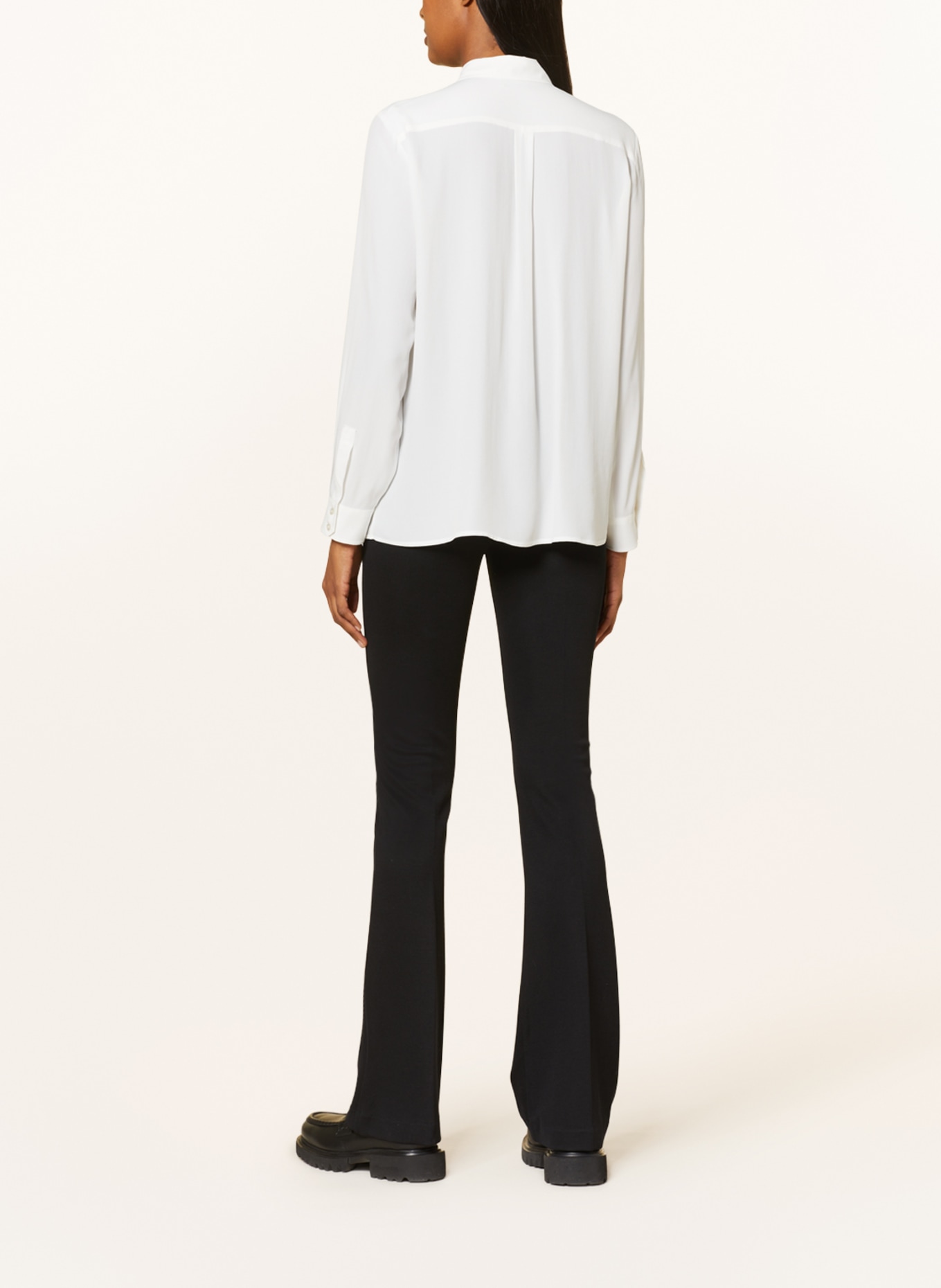 MARELLA Shirt blouse with silk, Color: WHITE (Image 3)