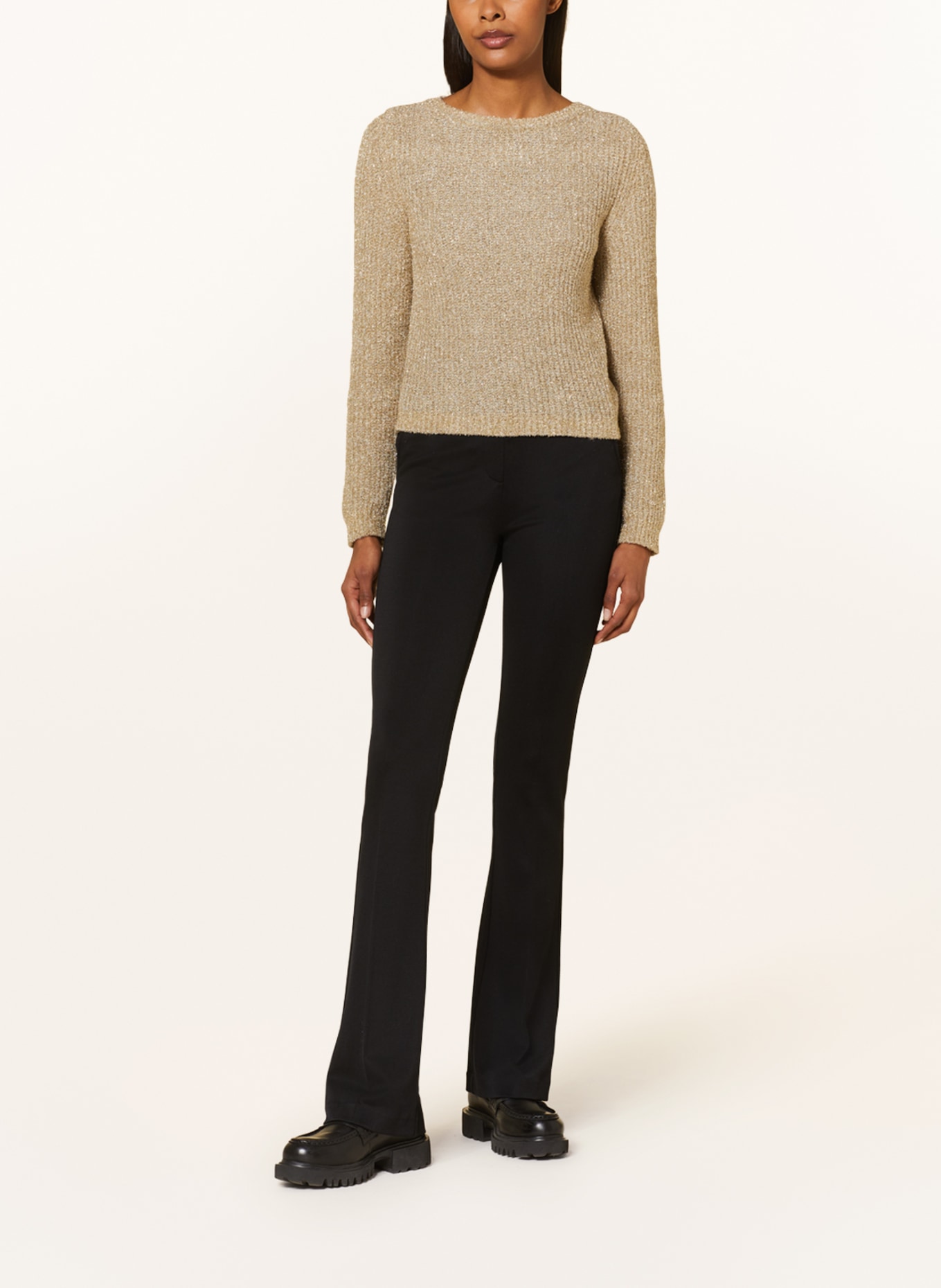 MARELLA Sweater CAPO with glitter thread, Color: GOLD (Image 2)