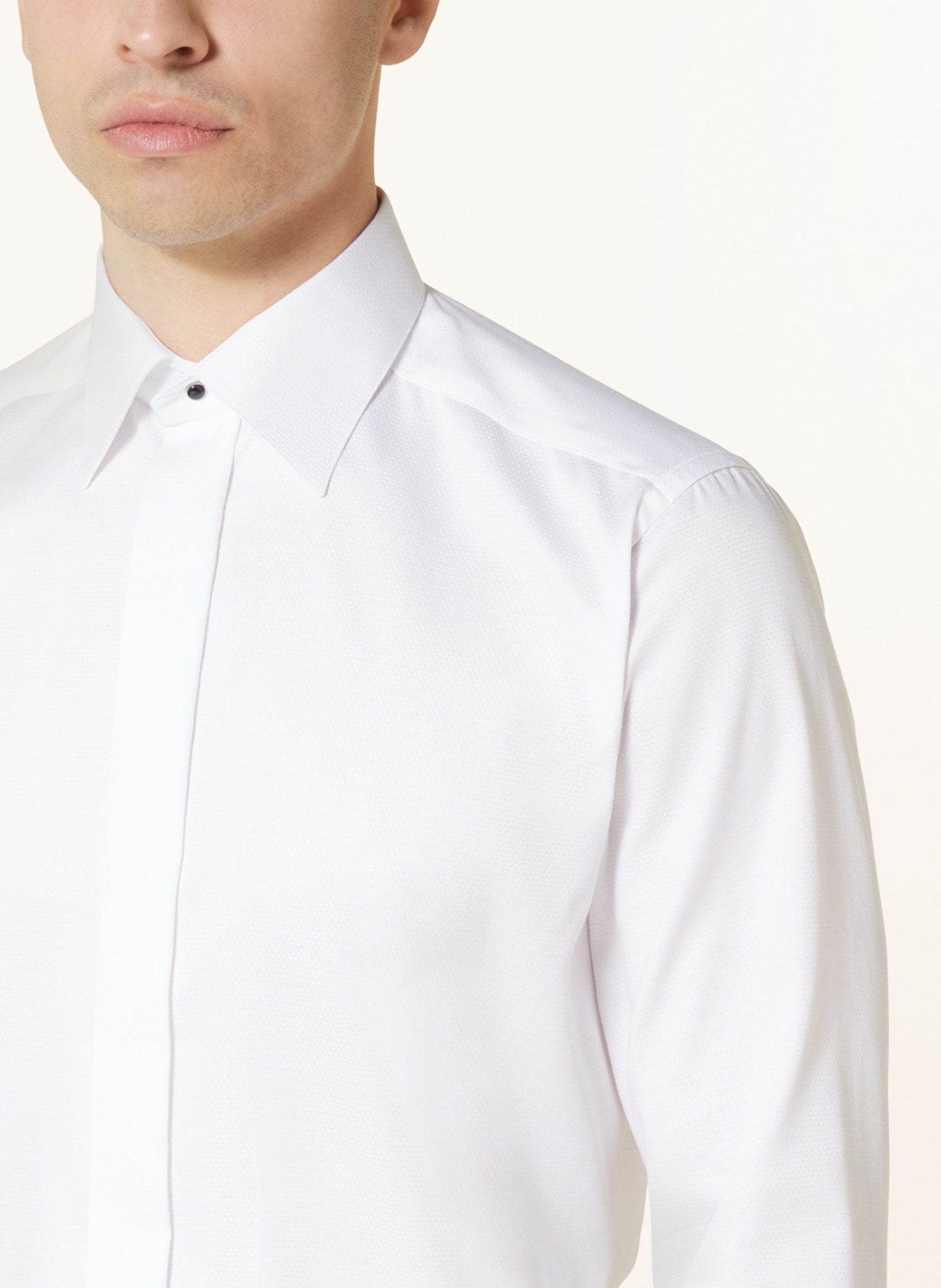 ETON Tuxedo shirt UMA slim fit with French cuffs, Color: WHITE (Image 4)