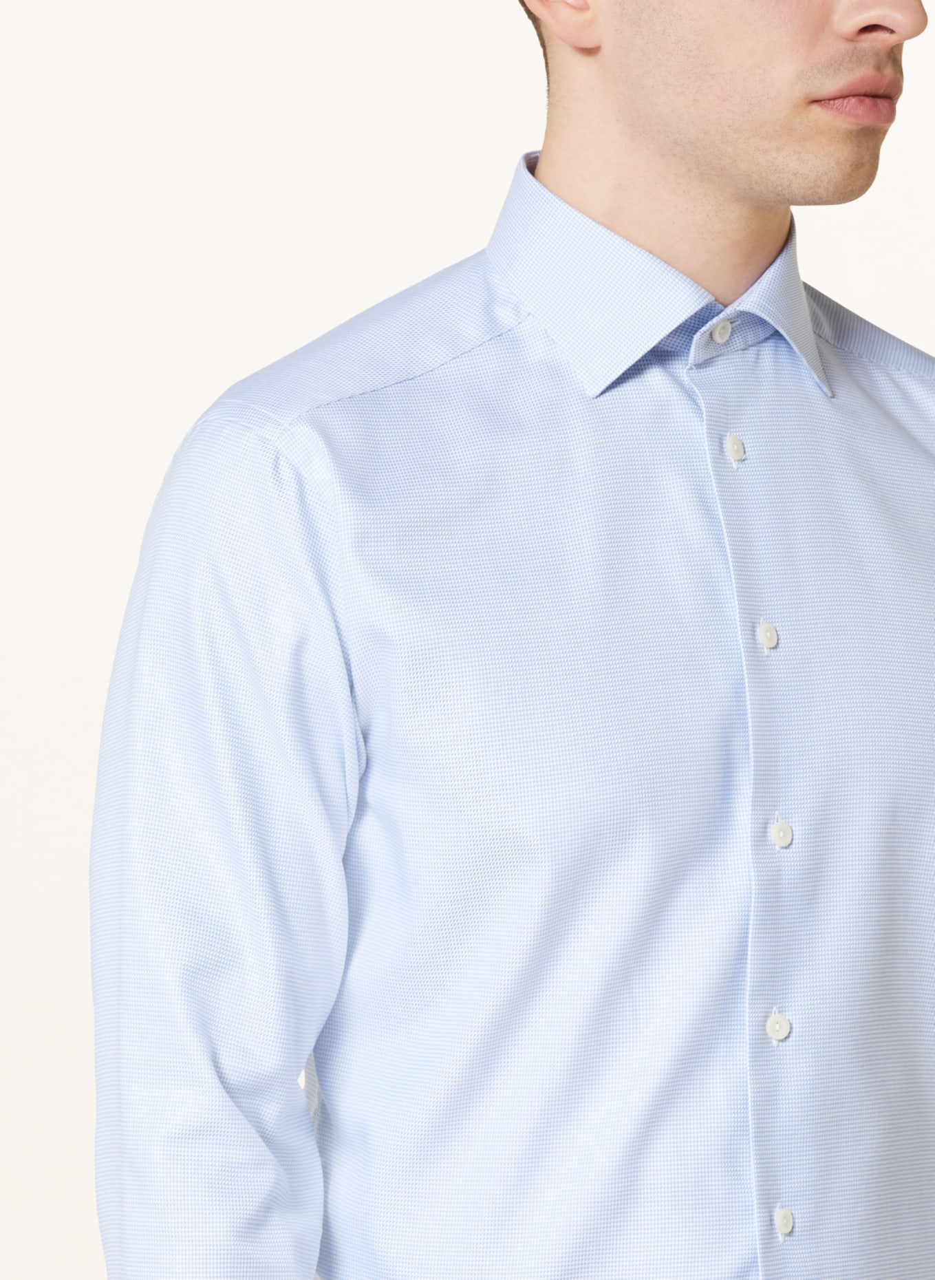 ETON Shirt slim fit, Color: LIGHT BLUE/ WHITE (Image 4)