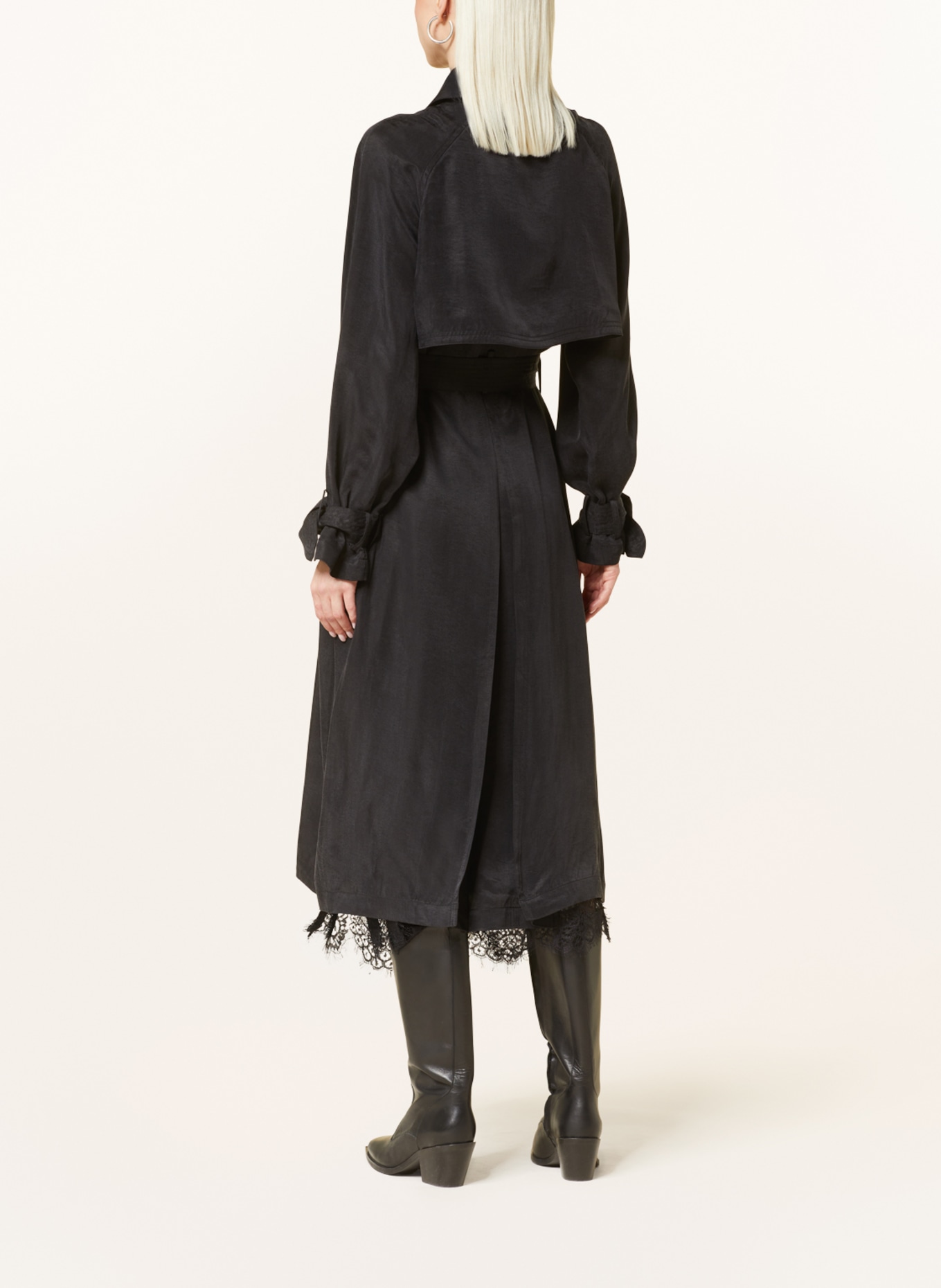 ALLSAINTS Trench coat KIKKI, Color: BLACK (Image 3)