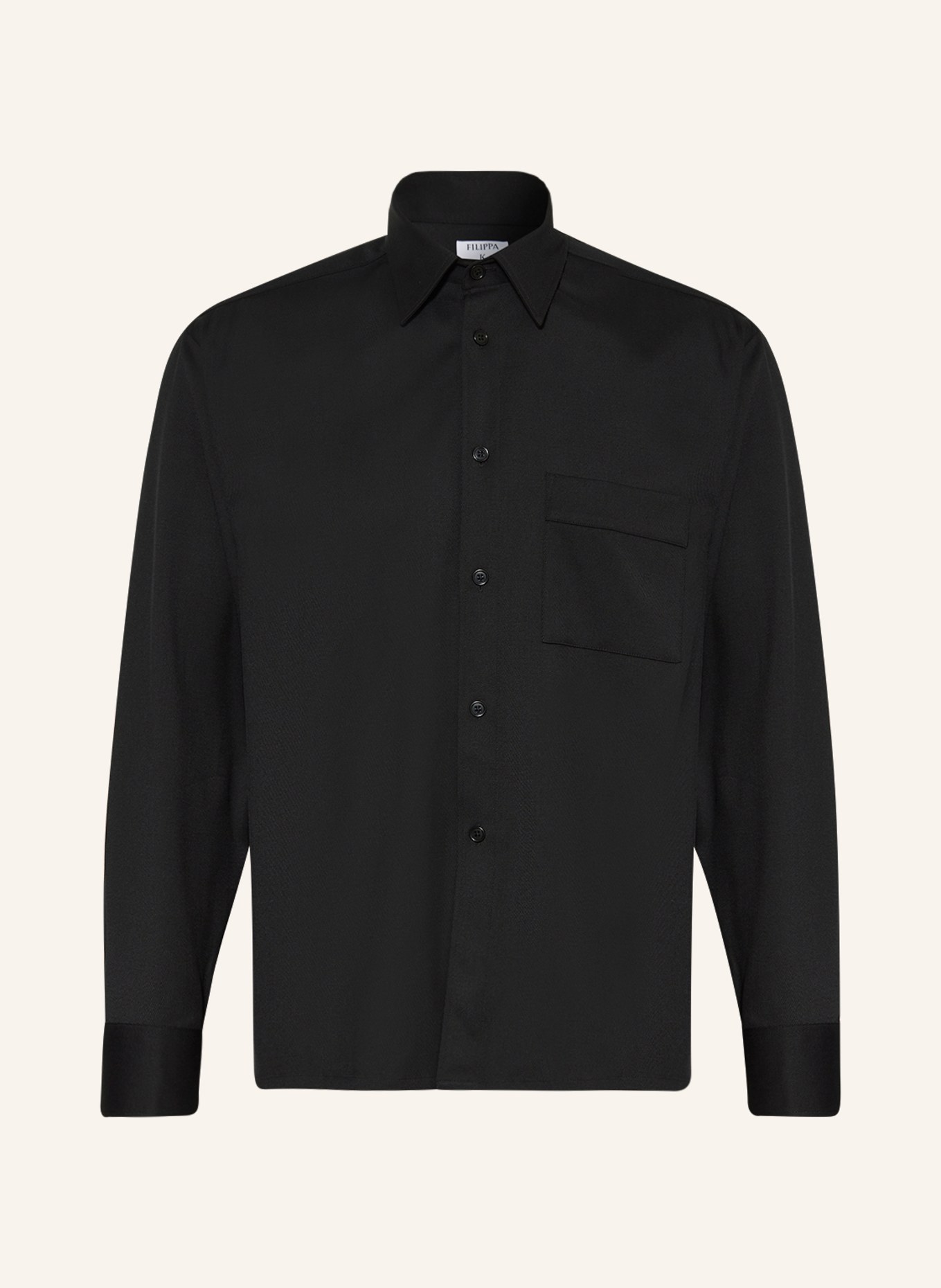 Filippa K Shirt comfort fit, Color: BLACK (Image 1)