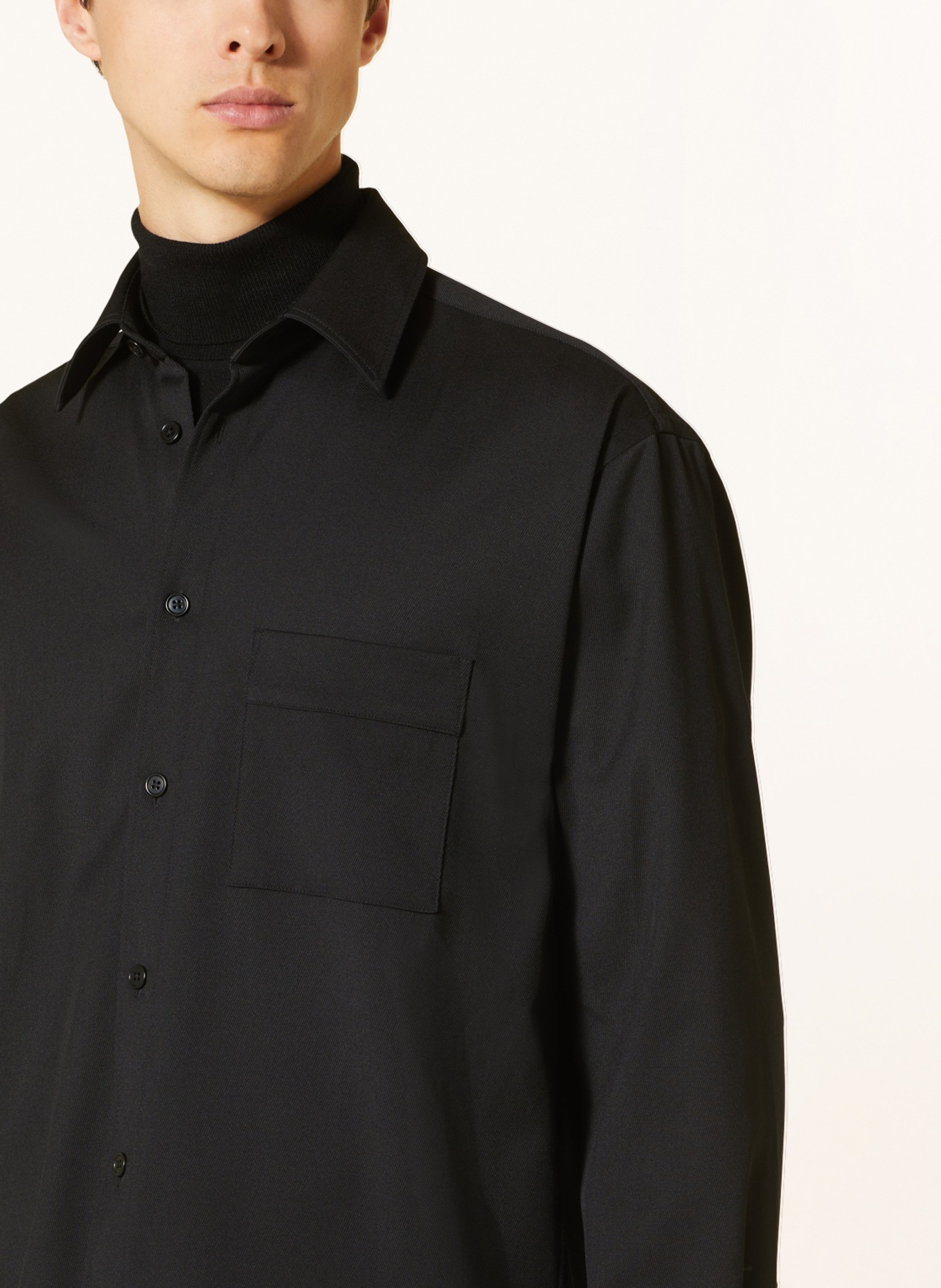 Filippa K Shirt comfort fit, Color: BLACK (Image 4)
