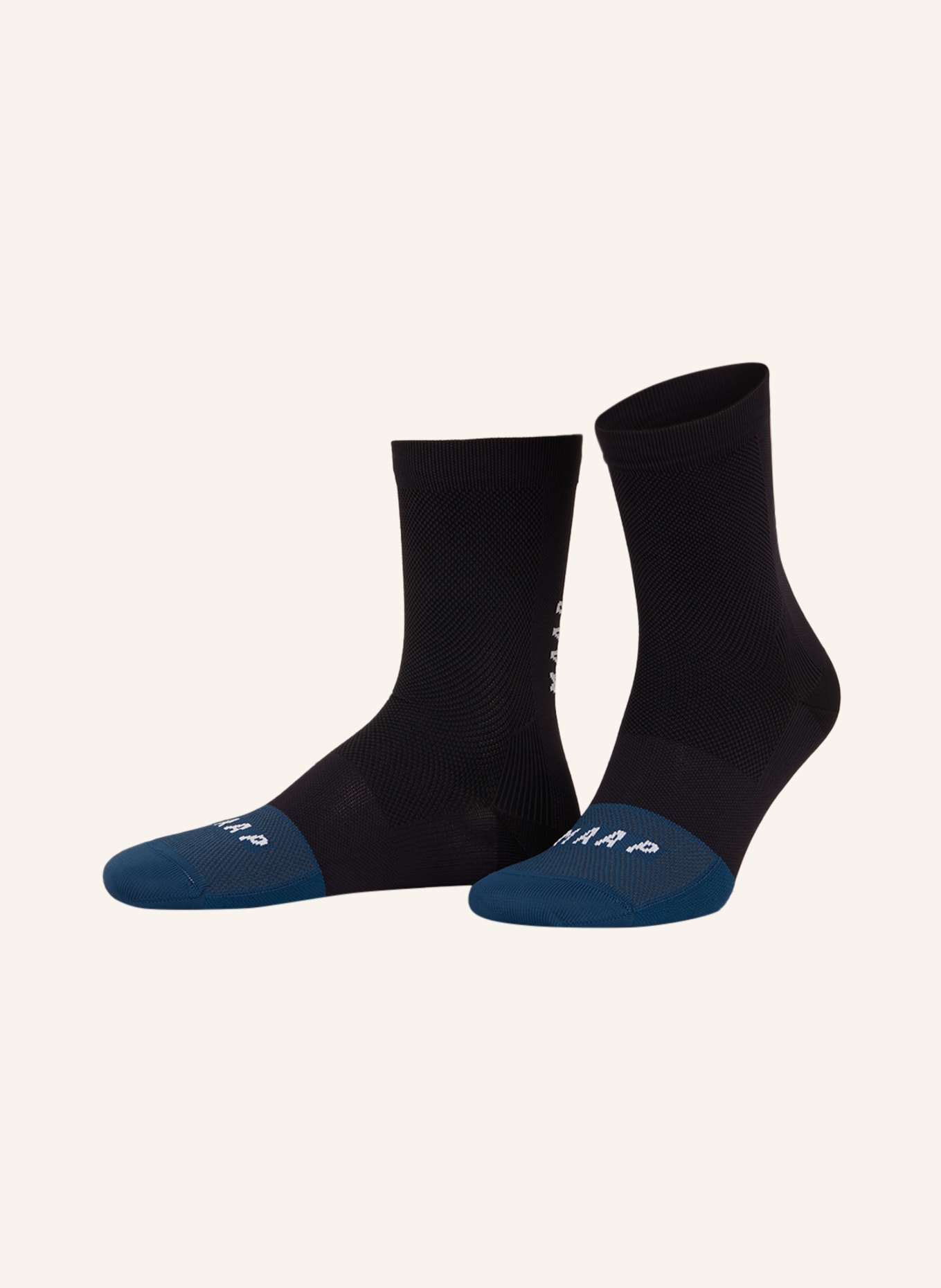 MAAP Cycling socks DIVISION, Color: BLACK/ TEAL (Image 1)