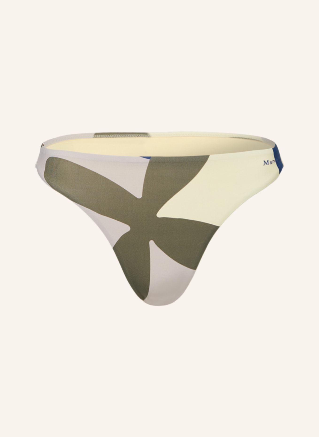 Marc O'Polo Basic bikini bottoms with UV protection, Color: LIGHT YELLOW/ OLIVE/ GRAY (Image 1)