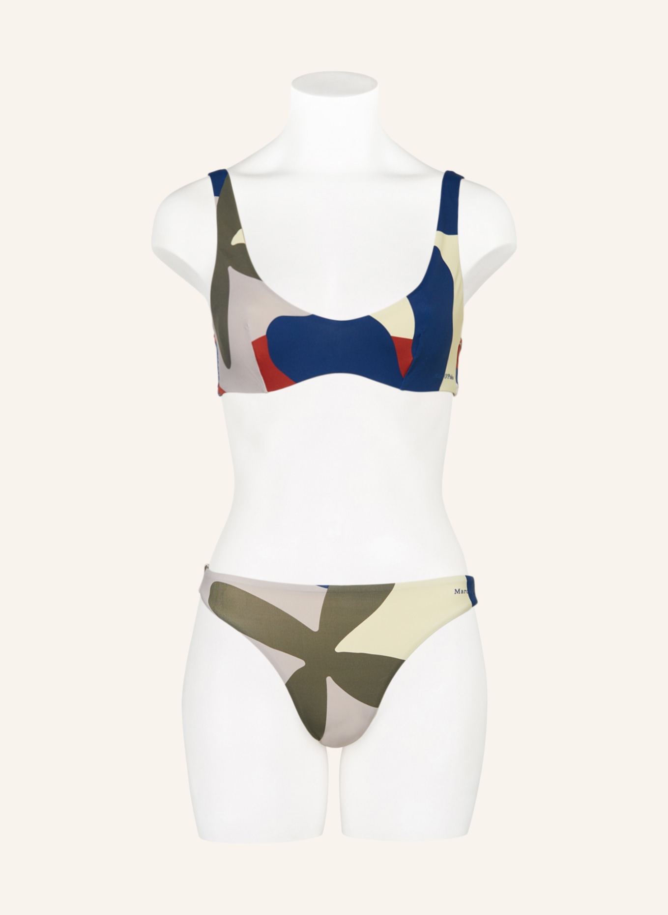 Marc O'Polo Basic bikini bottoms with UV protection, Color: LIGHT YELLOW/ OLIVE/ GRAY (Image 2)