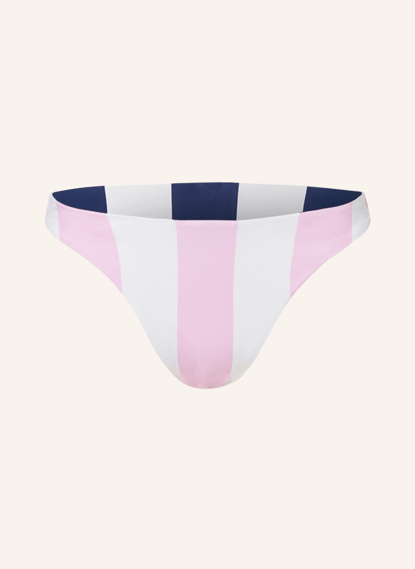 Marc O'Polo Basic-Bikini-Hose zum Wenden mit UV-Schutz, Farbe: WEISS/ DUNKELBLAU/ ROSA (Bild 1)