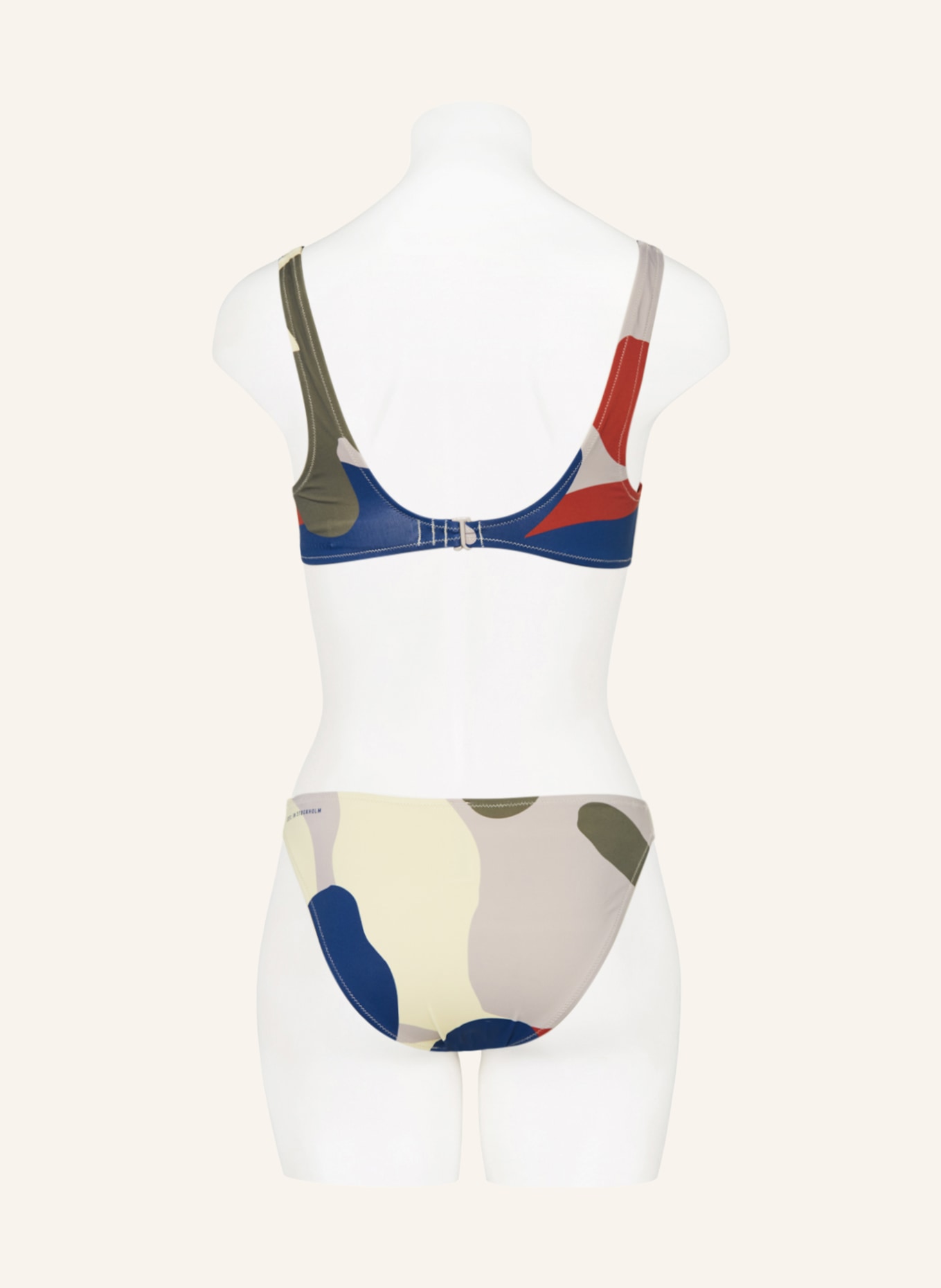 Marc O'Polo Bügel-Bikini-Top mit UV-Schutz, Farbe: HELLGELB/ OLIV/ TAUPE (Bild 3)