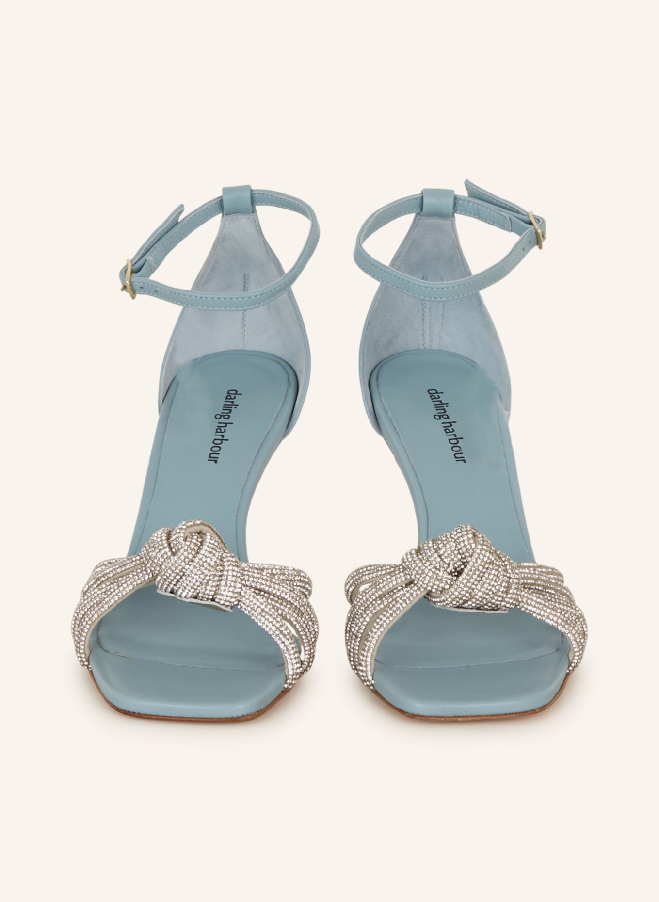 darling harbour Sandals with decorative gems, Color: LIGHT BLUE (Image 3)