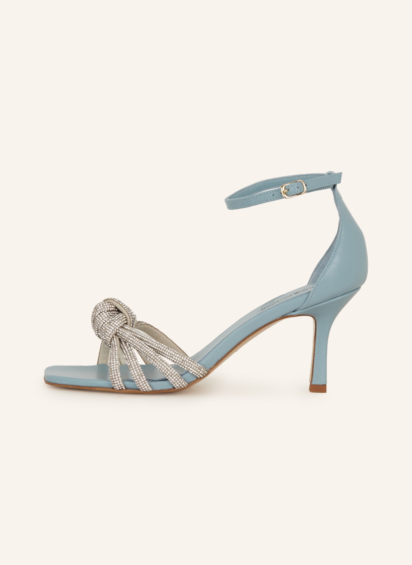 darling harbour Sandals with decorative gems, Color: LIGHT BLUE (Image 4)