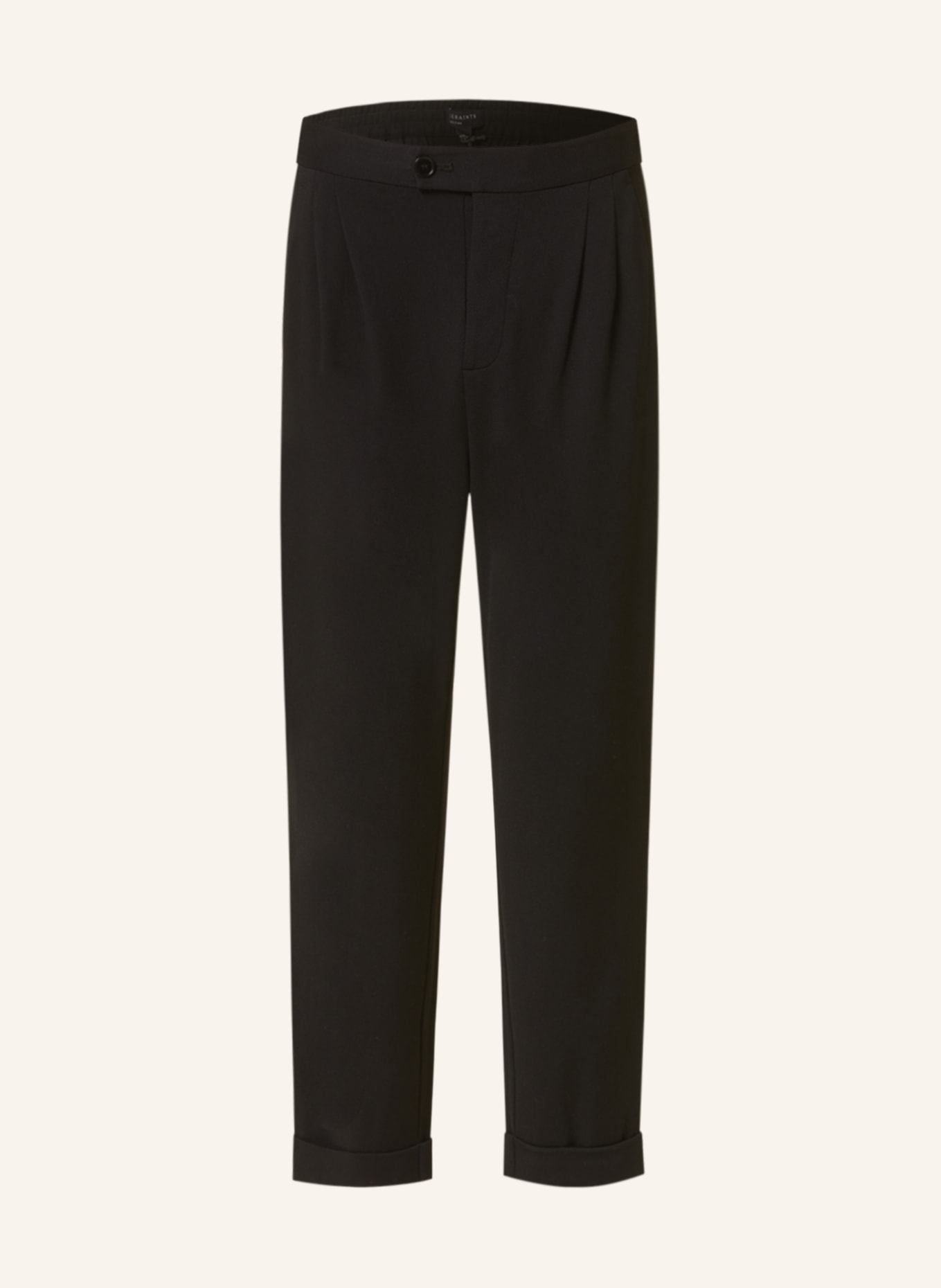 ALLSAINTS Suit Trousers HELM tapered cropped fit, Color: BLACK (Image 1)