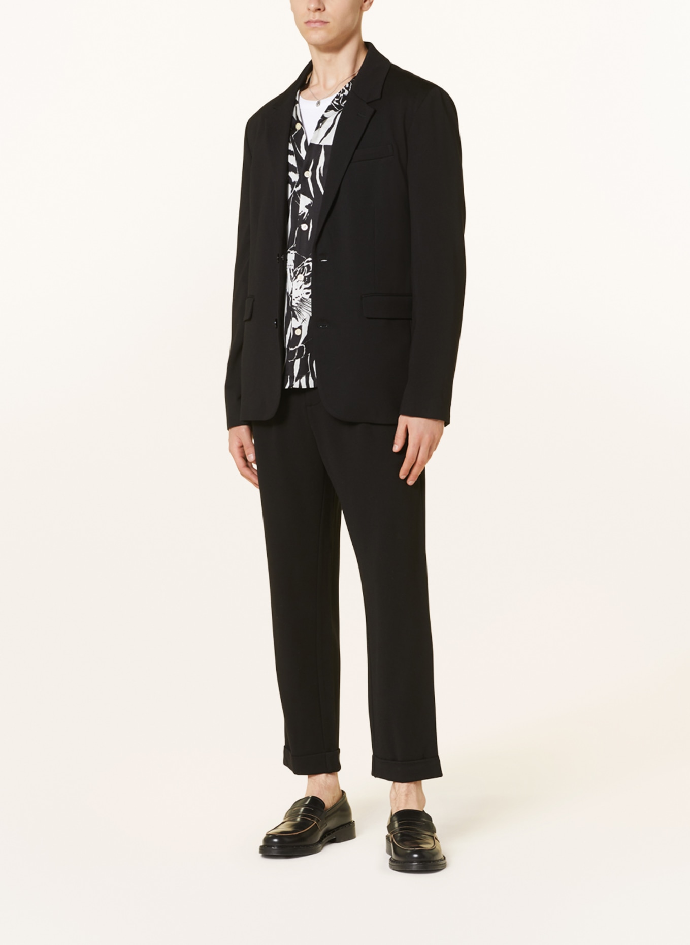ALLSAINTS Suit Trousers HELM tapered cropped fit, Color: BLACK (Image 2)