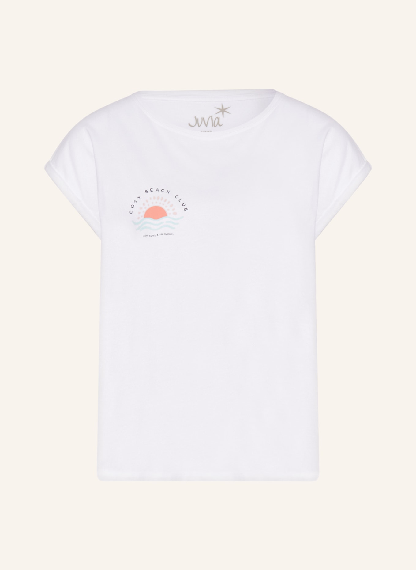 Juvia T-shirt LENA, Color: WHITE (Image 1)