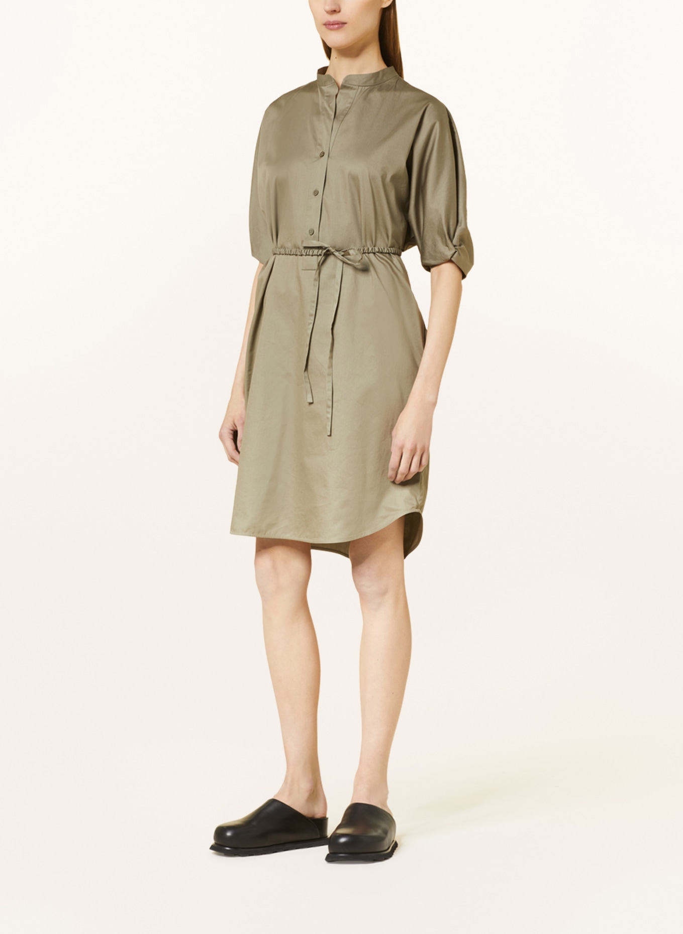 COS Dress with 3/4 sleeves, Color: KHAKI (Image 2)