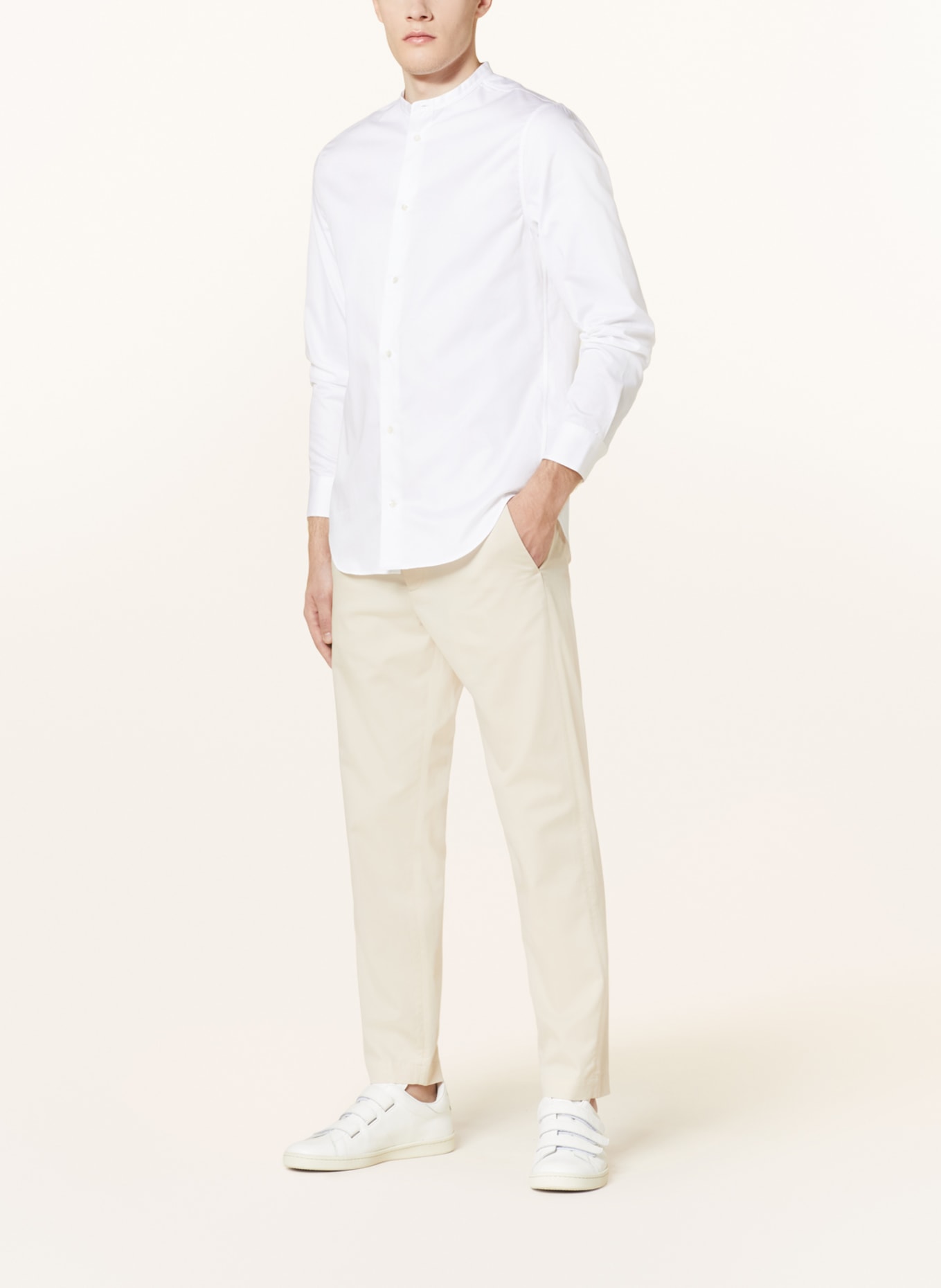 COS Shirt regular fit with stand-up collar, Color: WHITE (Image 2)