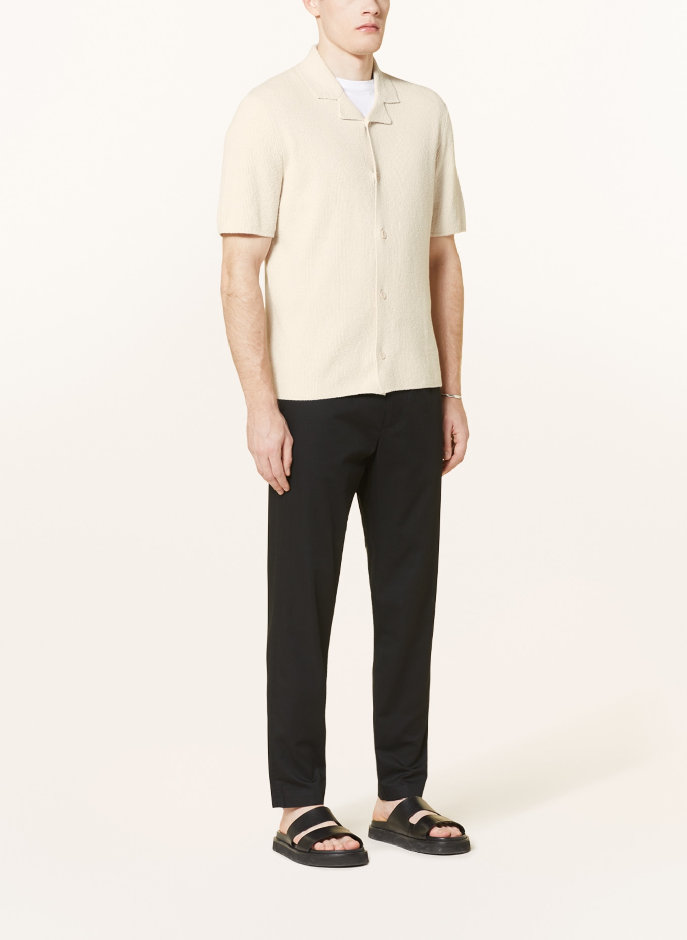COS Knit shirt regular fit, Color: BEIGE (Image 2)