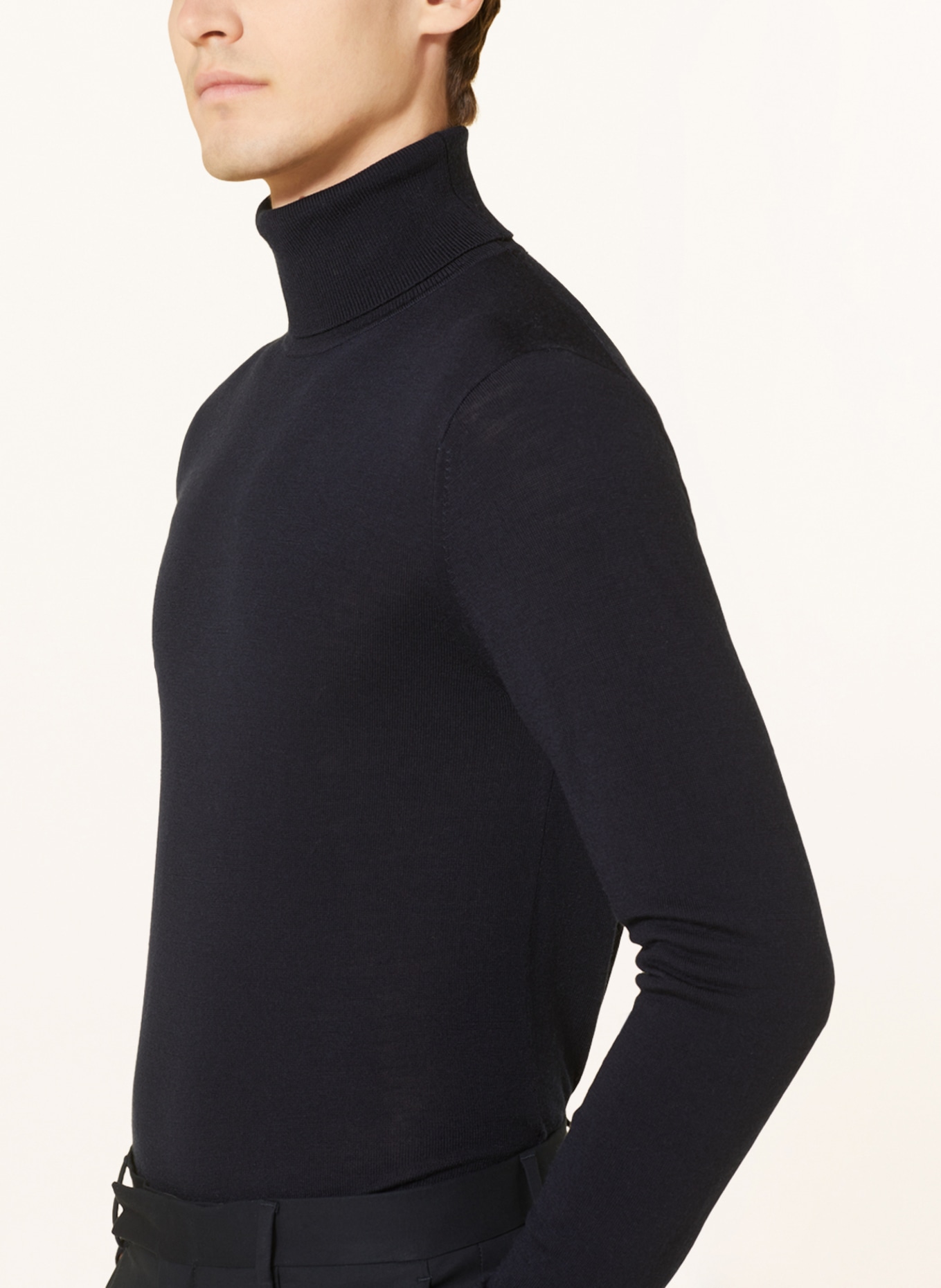 REISS Turtleneck sweater CAINE, Color: DARK BLUE (Image 4)