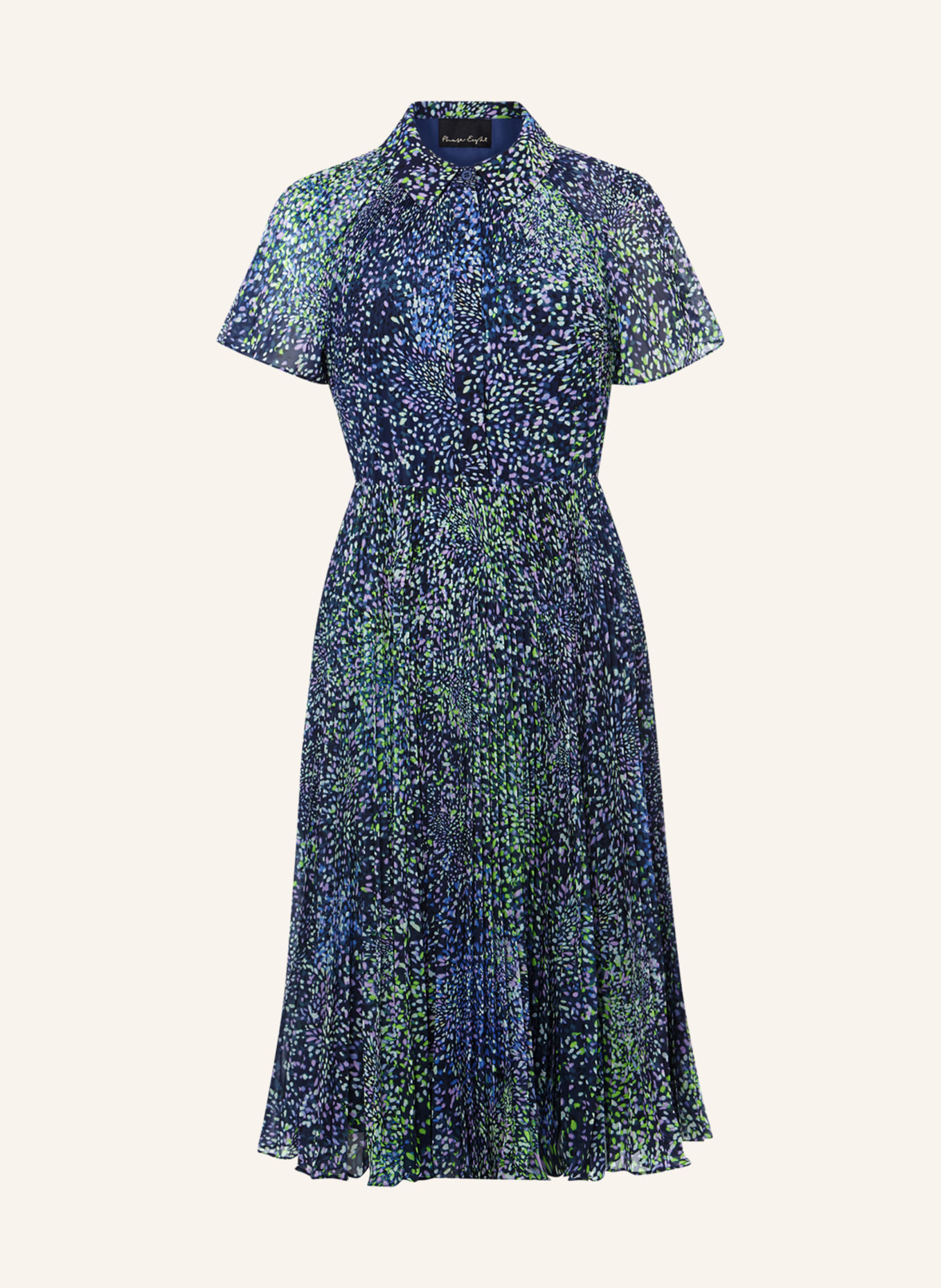 Phase Eight Pleated dress AMELIA, Color: NEON GREEN/ BLUE/ LIGHT PURPLE (Image 1)