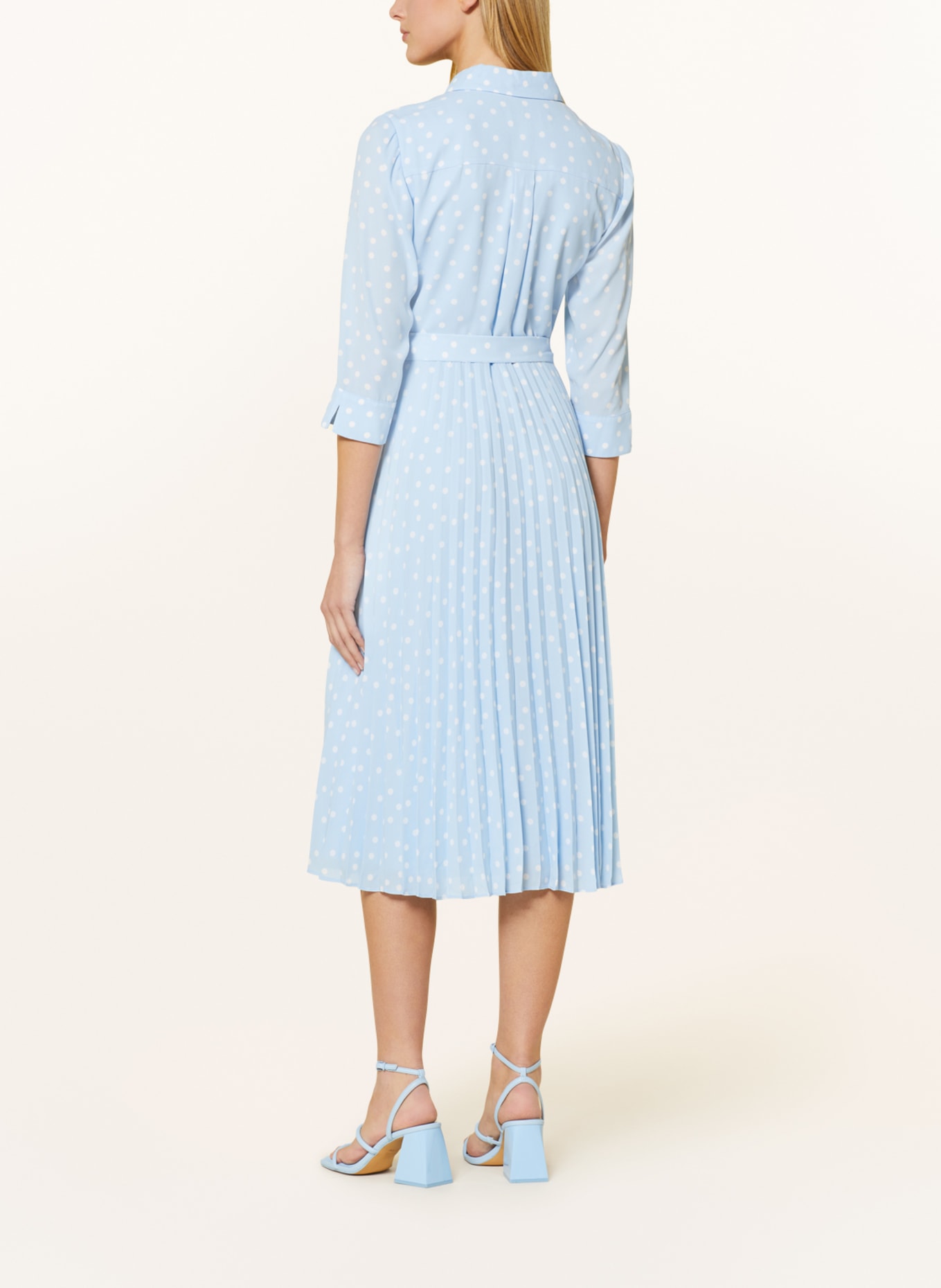 Hobbs blue and white striped dress online