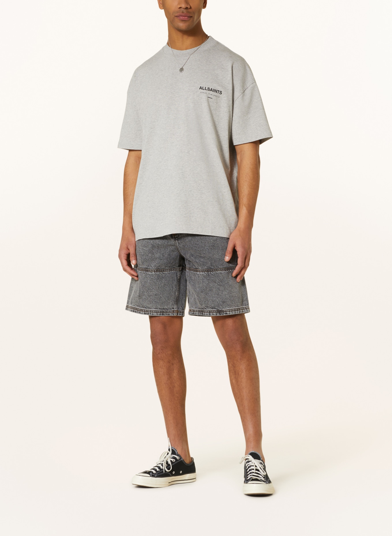 ALLSAINTS T-Shirt UNDERGROUND, Kolor: JASNOCZARY (Obrazek 3)