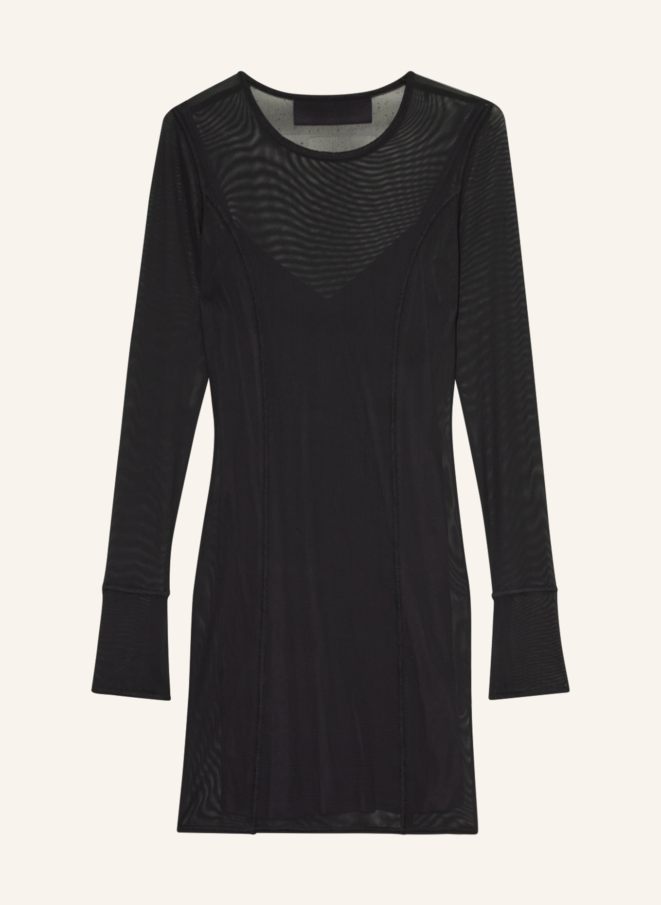 PATRIZIA PEPE Mesh dress, Color: BLACK (Image 1)